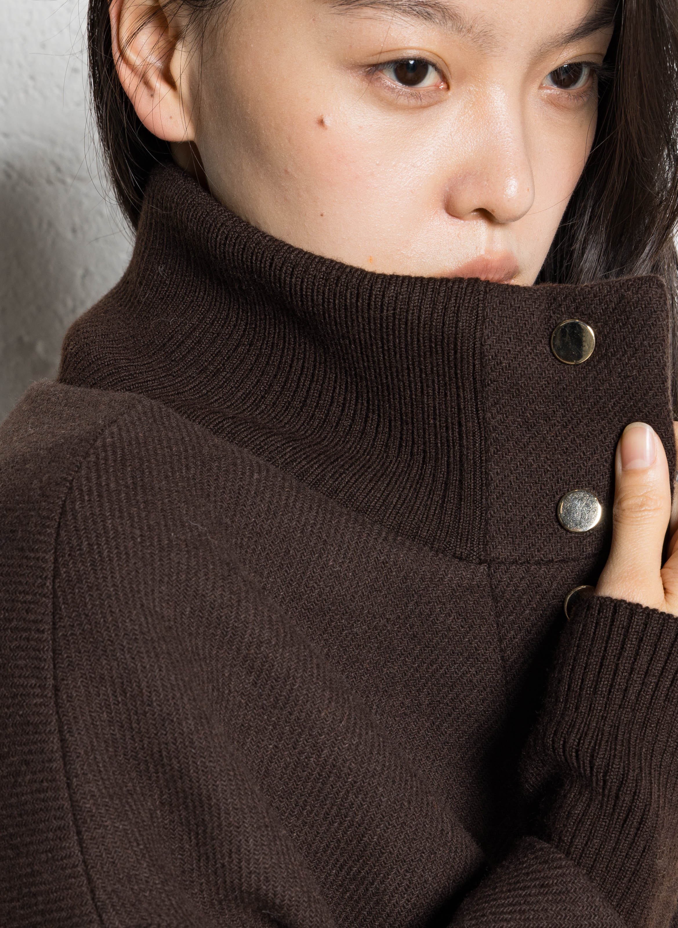 Long oversized solid coat MAISON 123 Brown