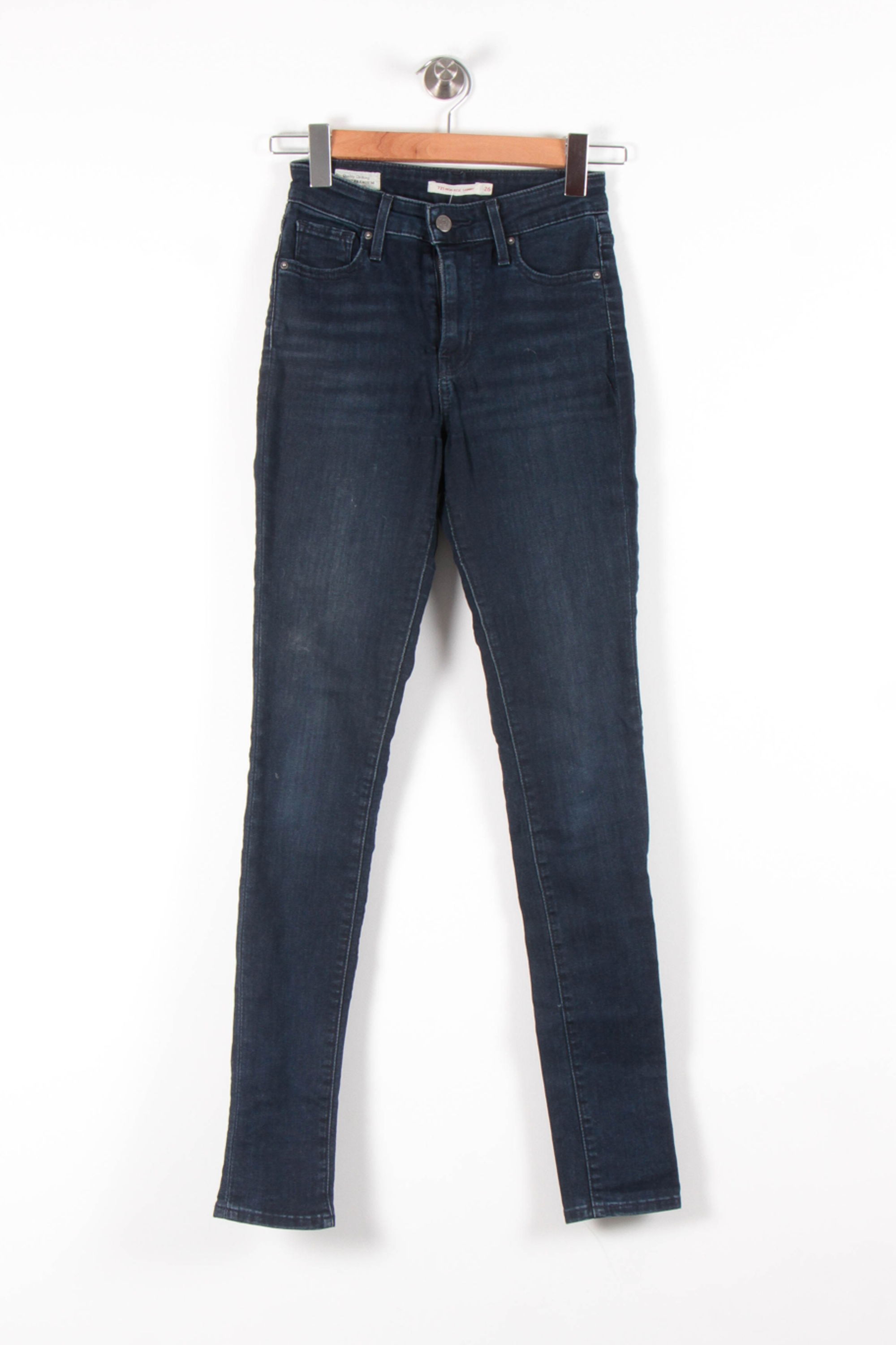 Cropped slim jeans with studs LEVI'S - Seconde main Blue