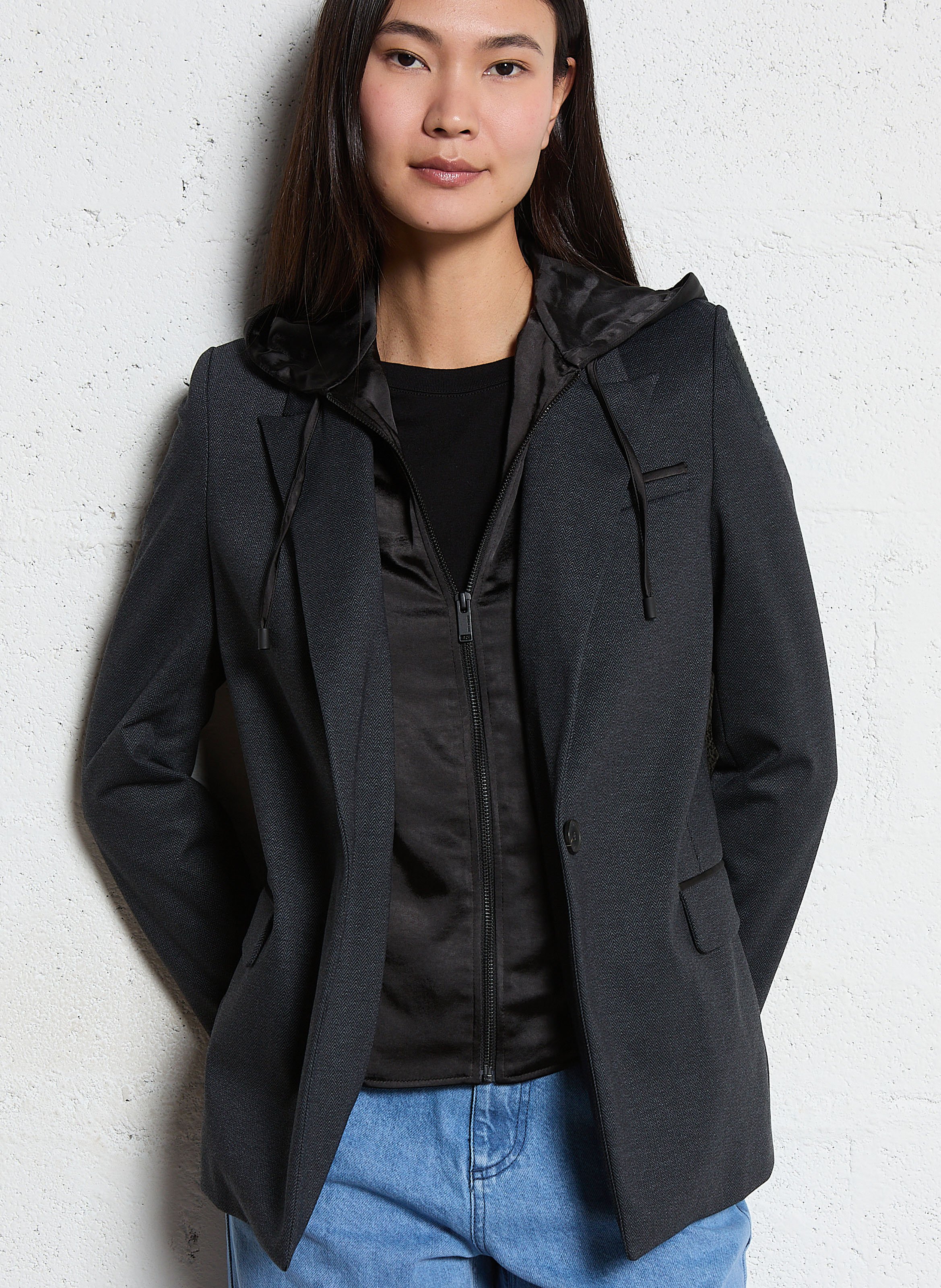 Fitted suit jacket IKKS Grey