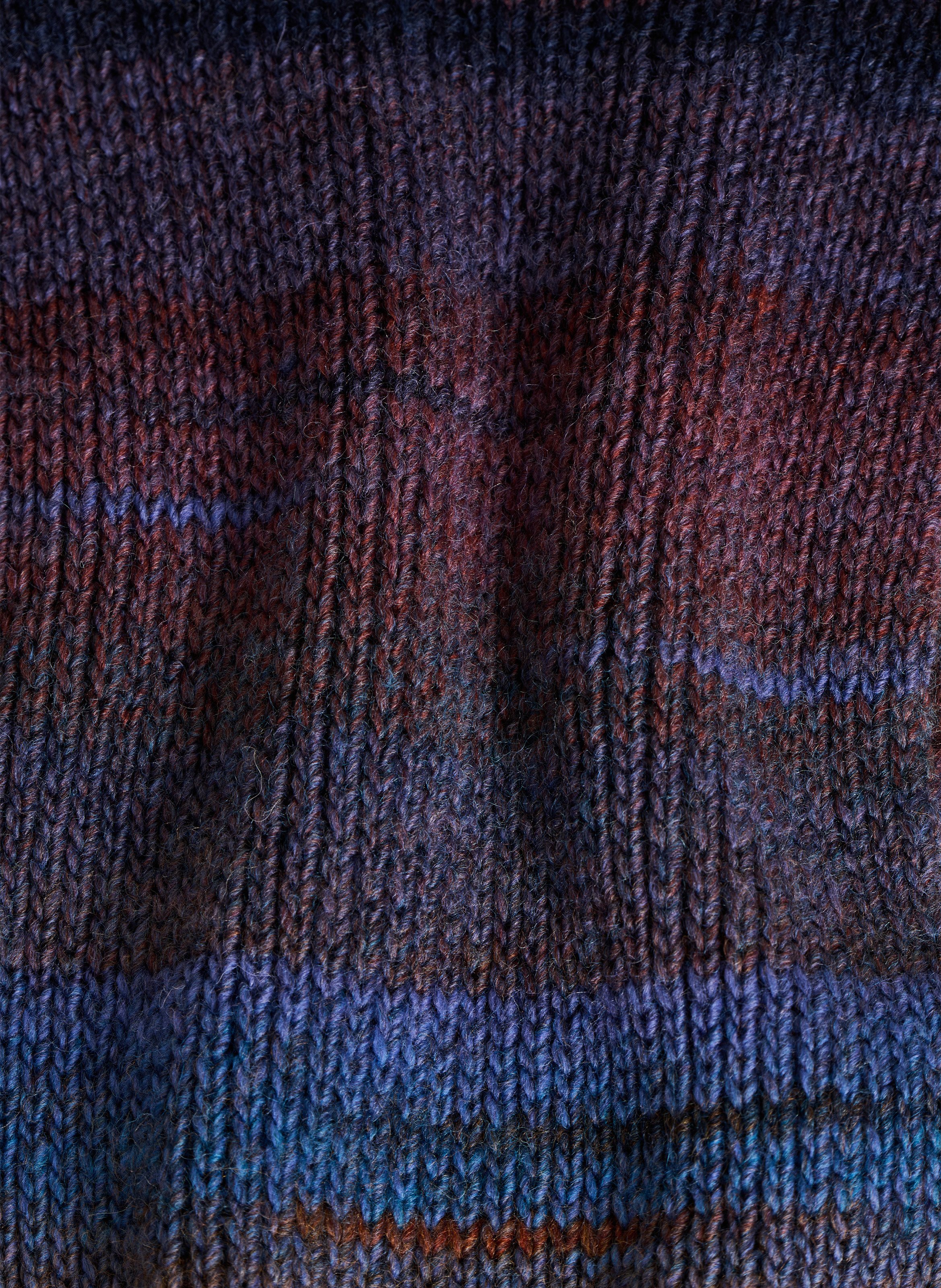 Echarpe en maille tricotée LA FEE MARABOUTEE Bleu