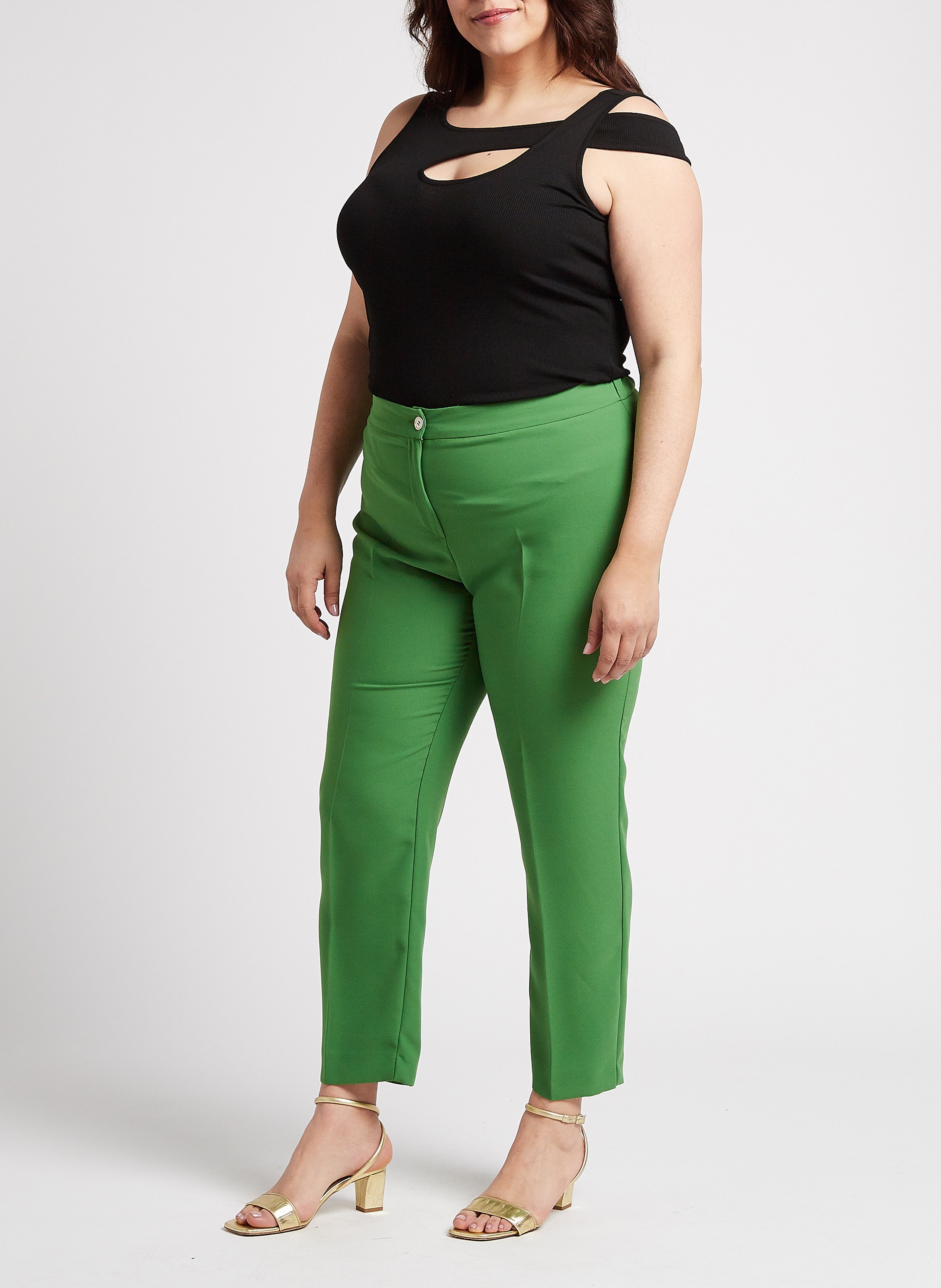 Top col rond découpe épaule  PERSONA by Marina Rinaldi Noir