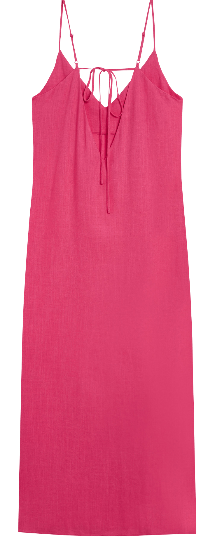 Robe longue col V  GRACE ET MILA Rose