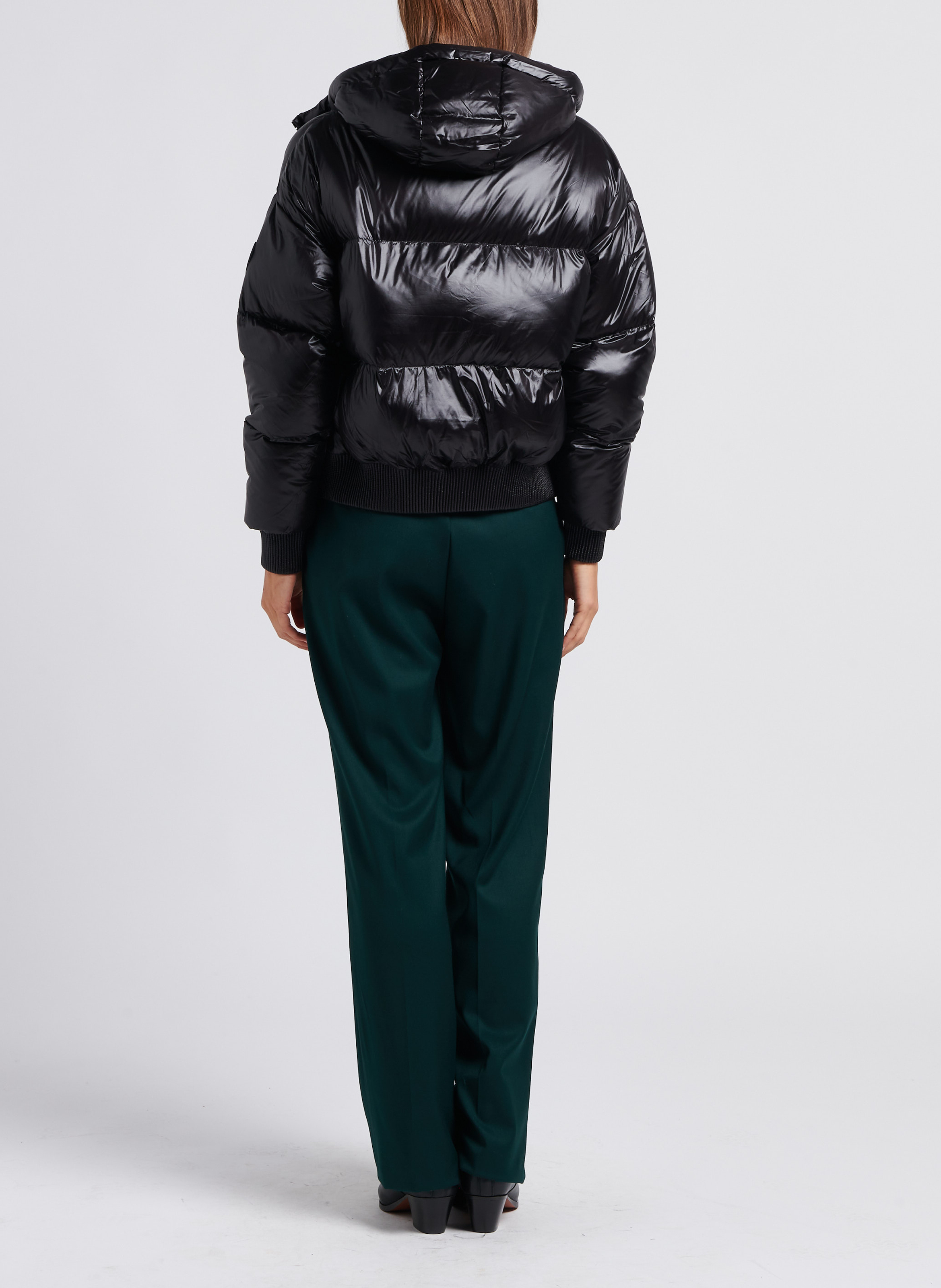 Rechte pantalon met hoge taille IMPERIAL Groen