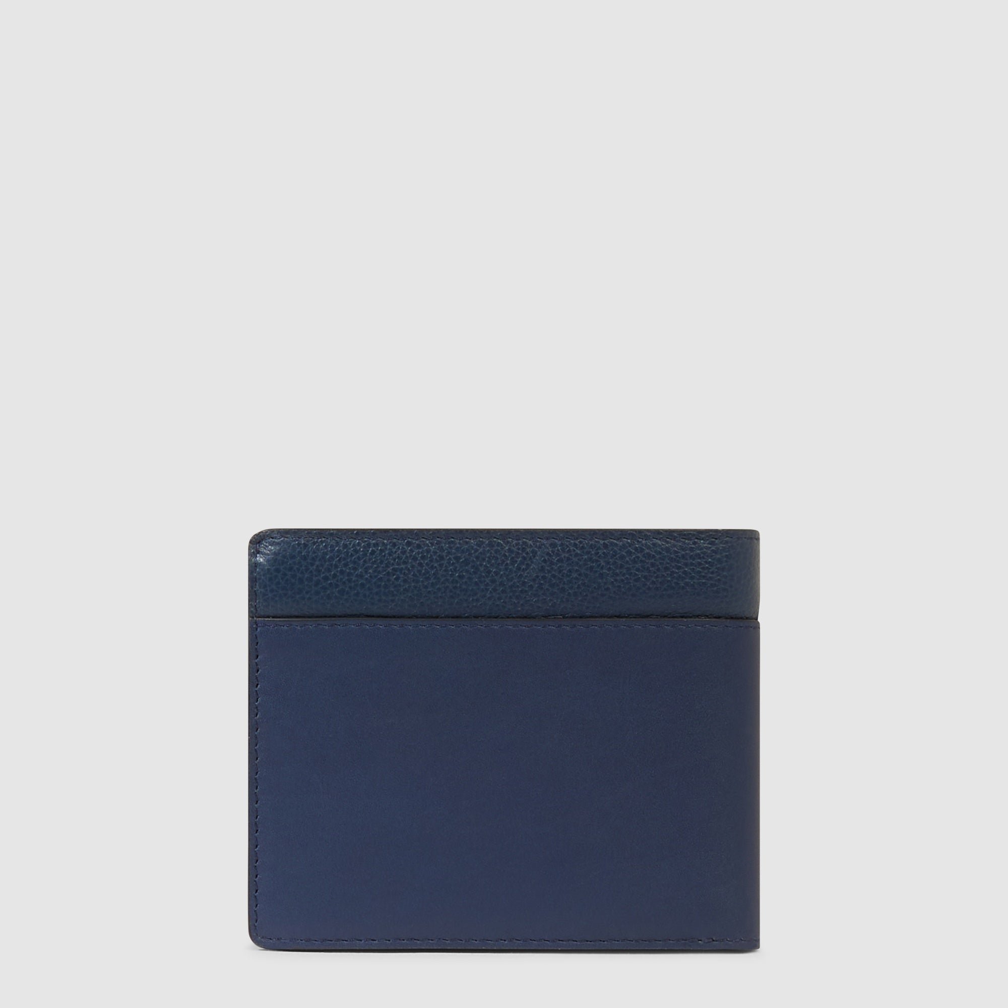 Men's leather wallet with ID card holder PIQUADRO Blue