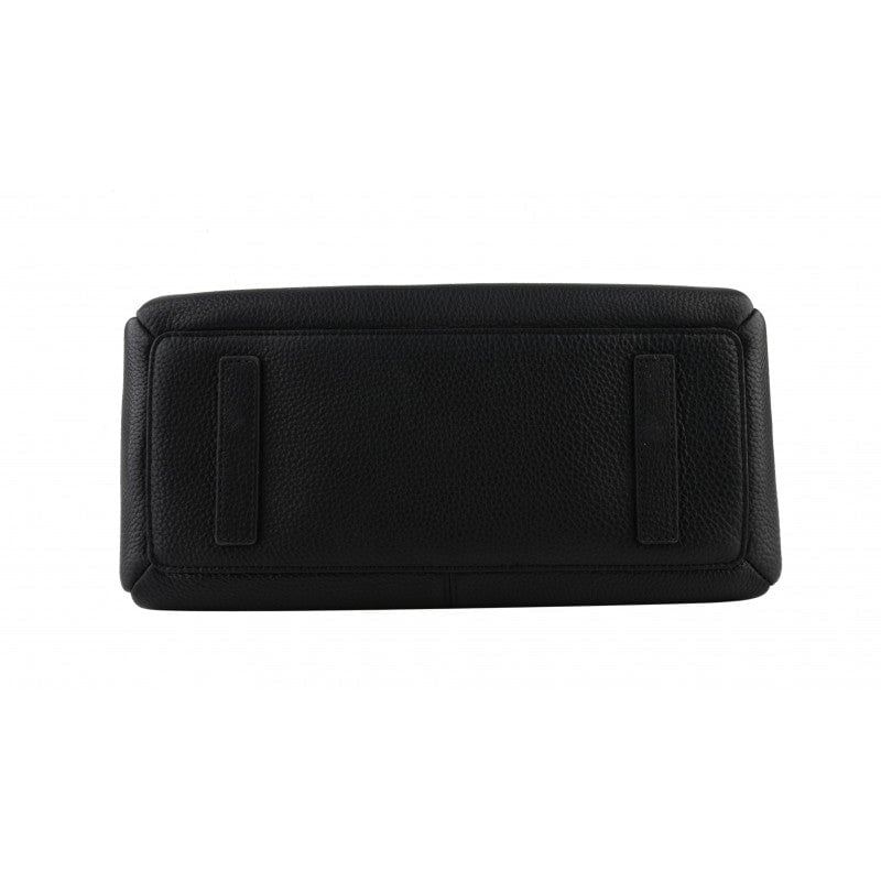 Calfskin leather handbag Black