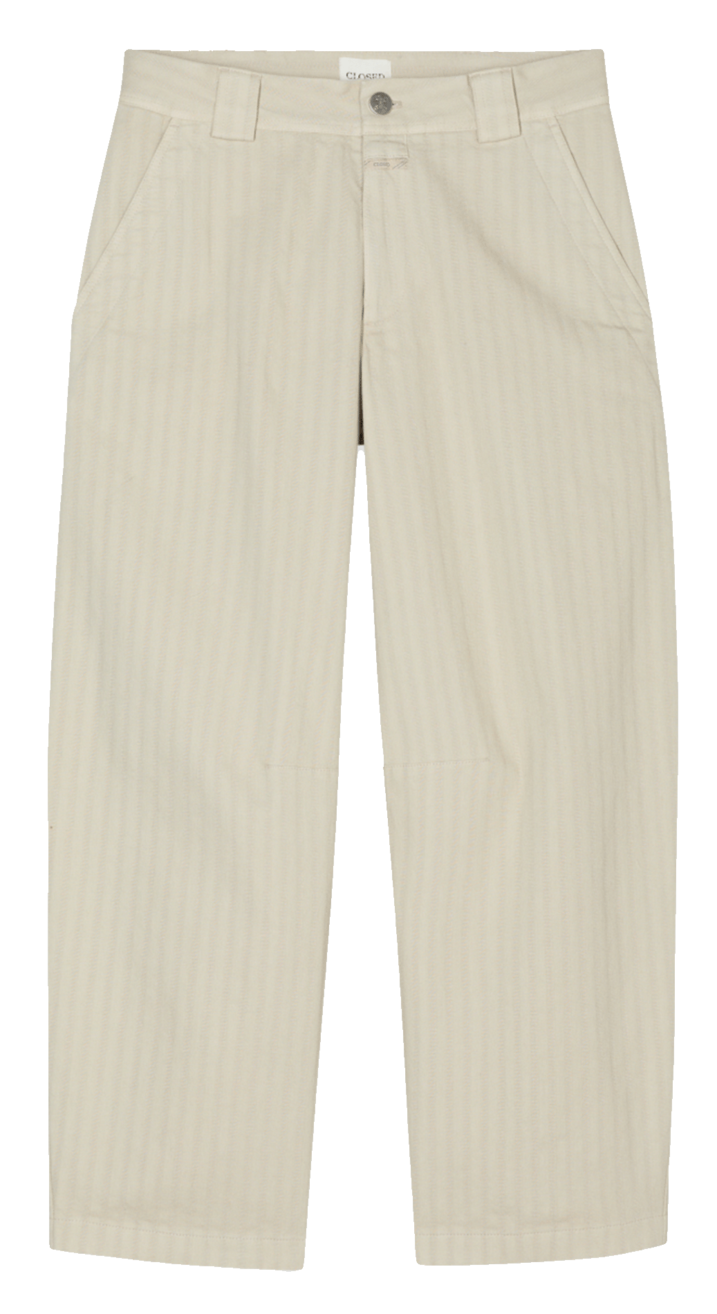 Pantalon large en coton CLOSED Marron