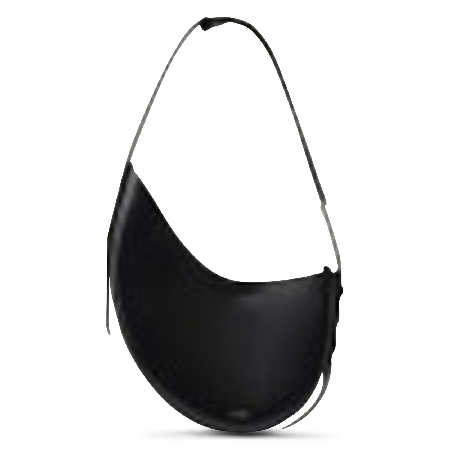 Buideltas van getextureerd leer met veters SOEUR