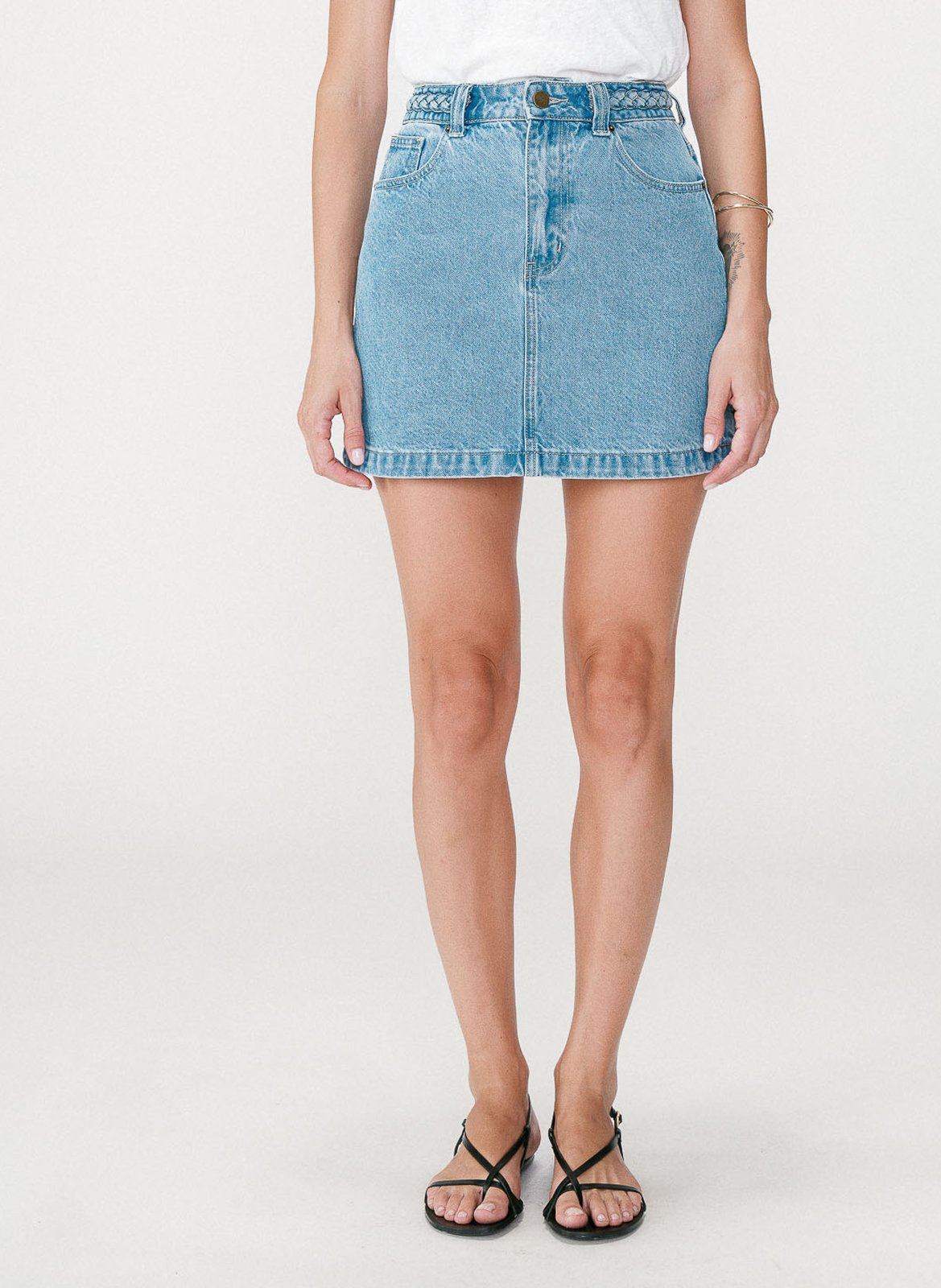 Korte, katoenen spijkerrok GRACE ET MILA Blauw