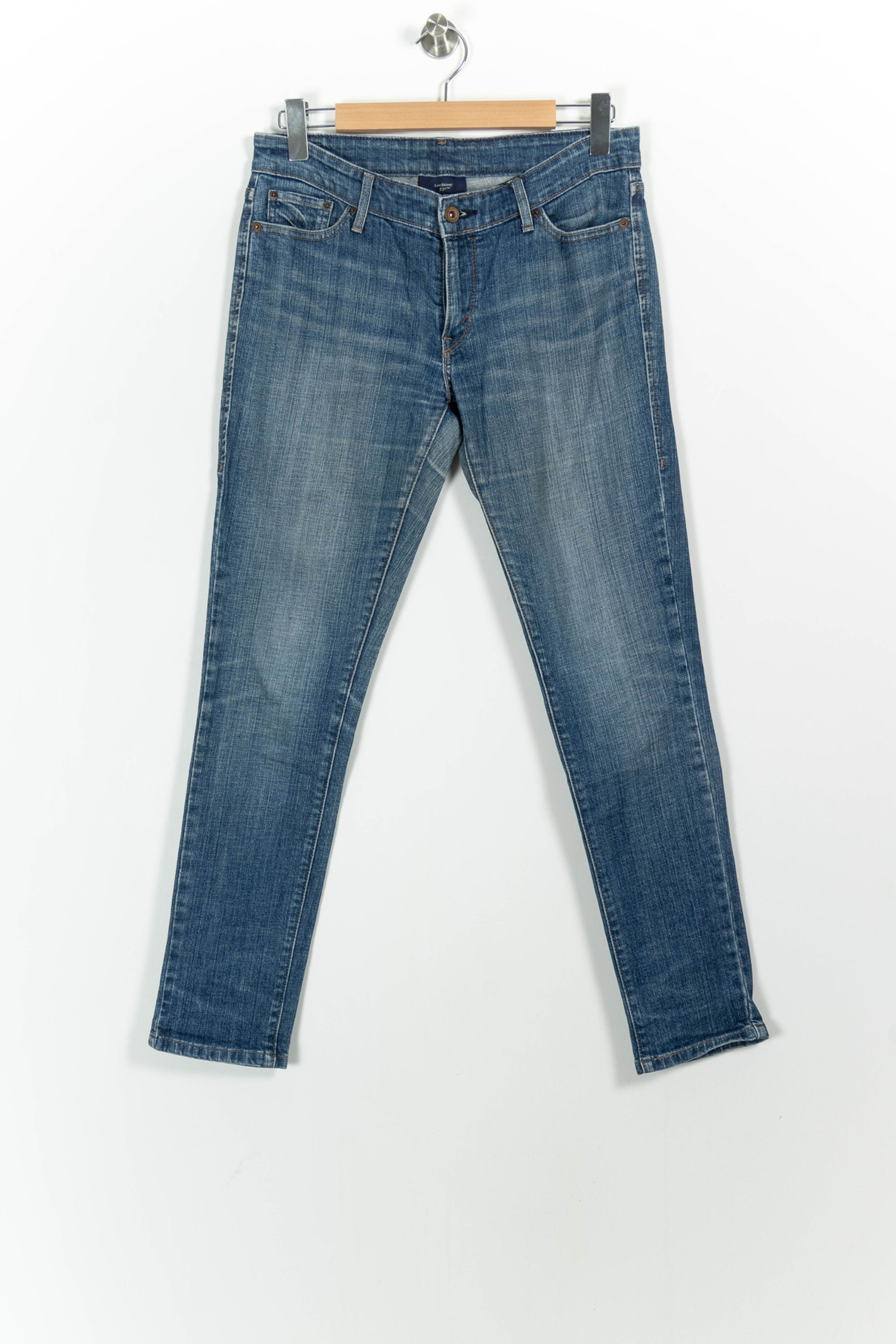 Cropped slim jeans with studs LEVI'S - Seconde main Blue
