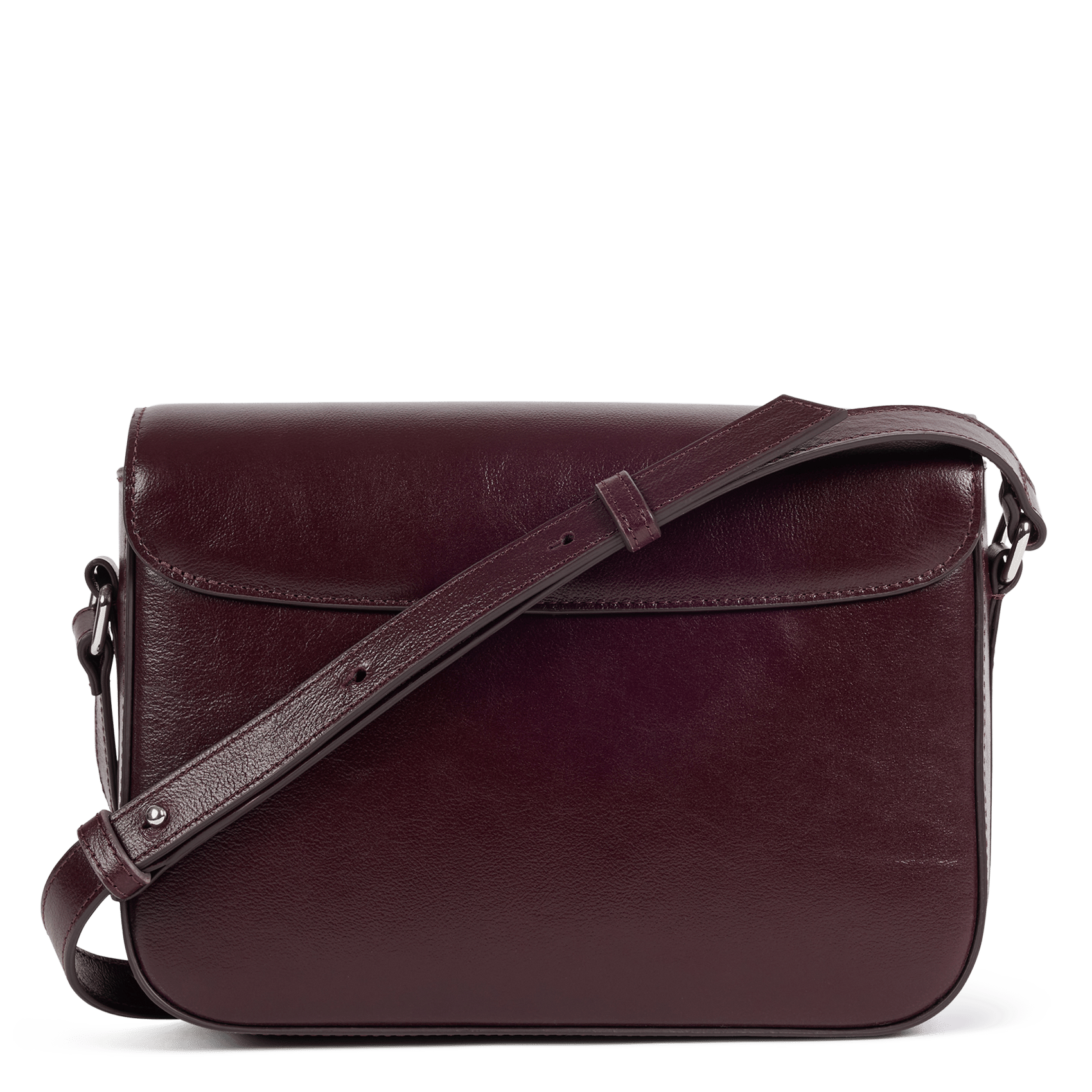 Sac bandoulière à rabat en cuir | Violet NAT & NIN Femme