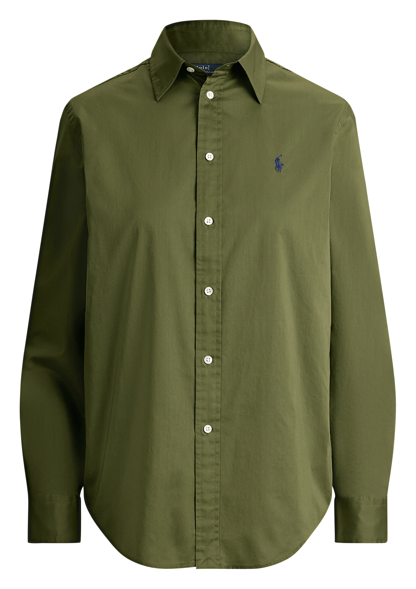 Chemise col classique manches contrastantes en coton POLO RALPH LAUREN Green