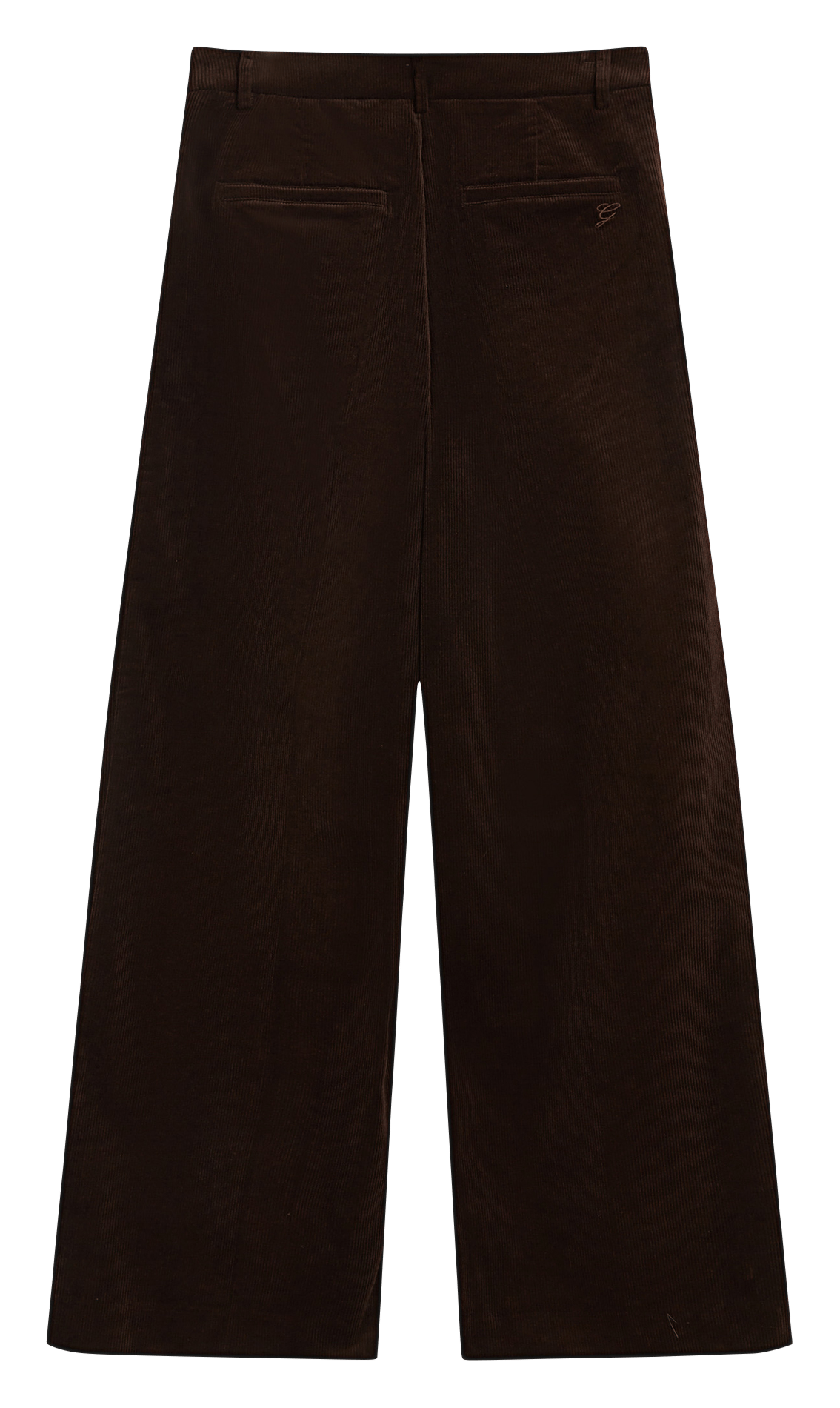 Wijde ribbroek | Bruin GRACE ET MILA Dames