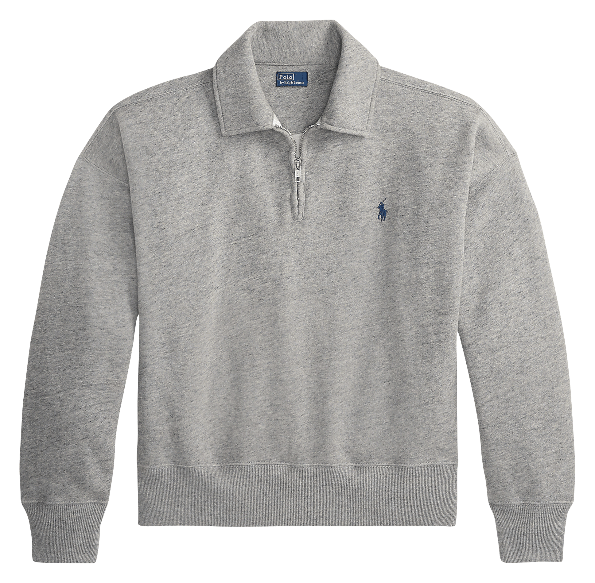 Oversize-Sweatshirt mit Stehkragen aus Baumwollmischung POLO RALPH LAUREN Grau