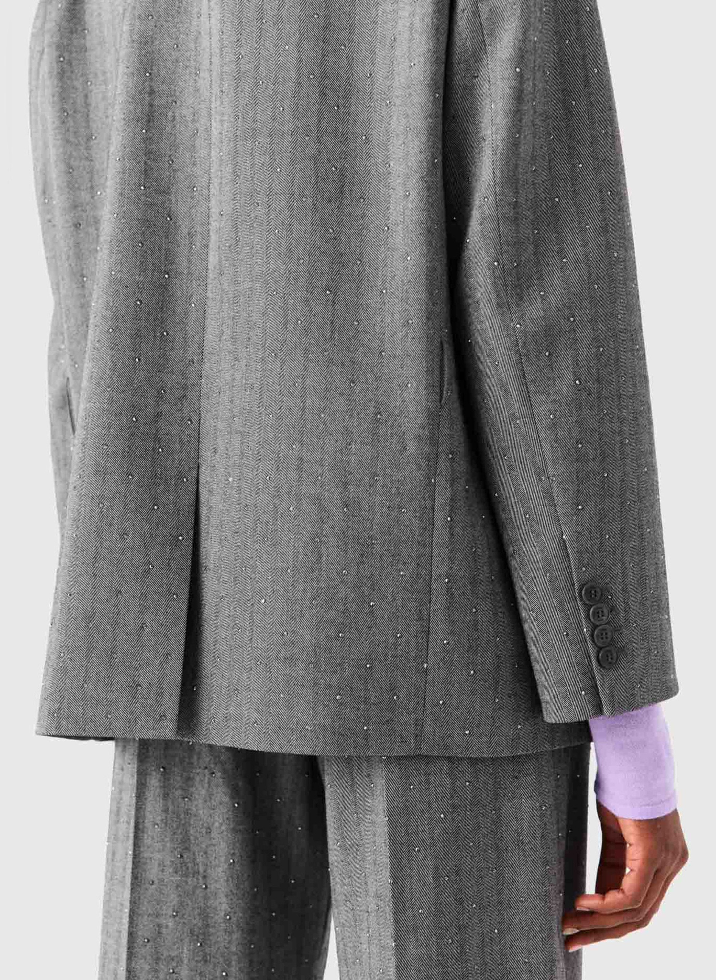 Veste de tailleur ajustée  MAJE Gris