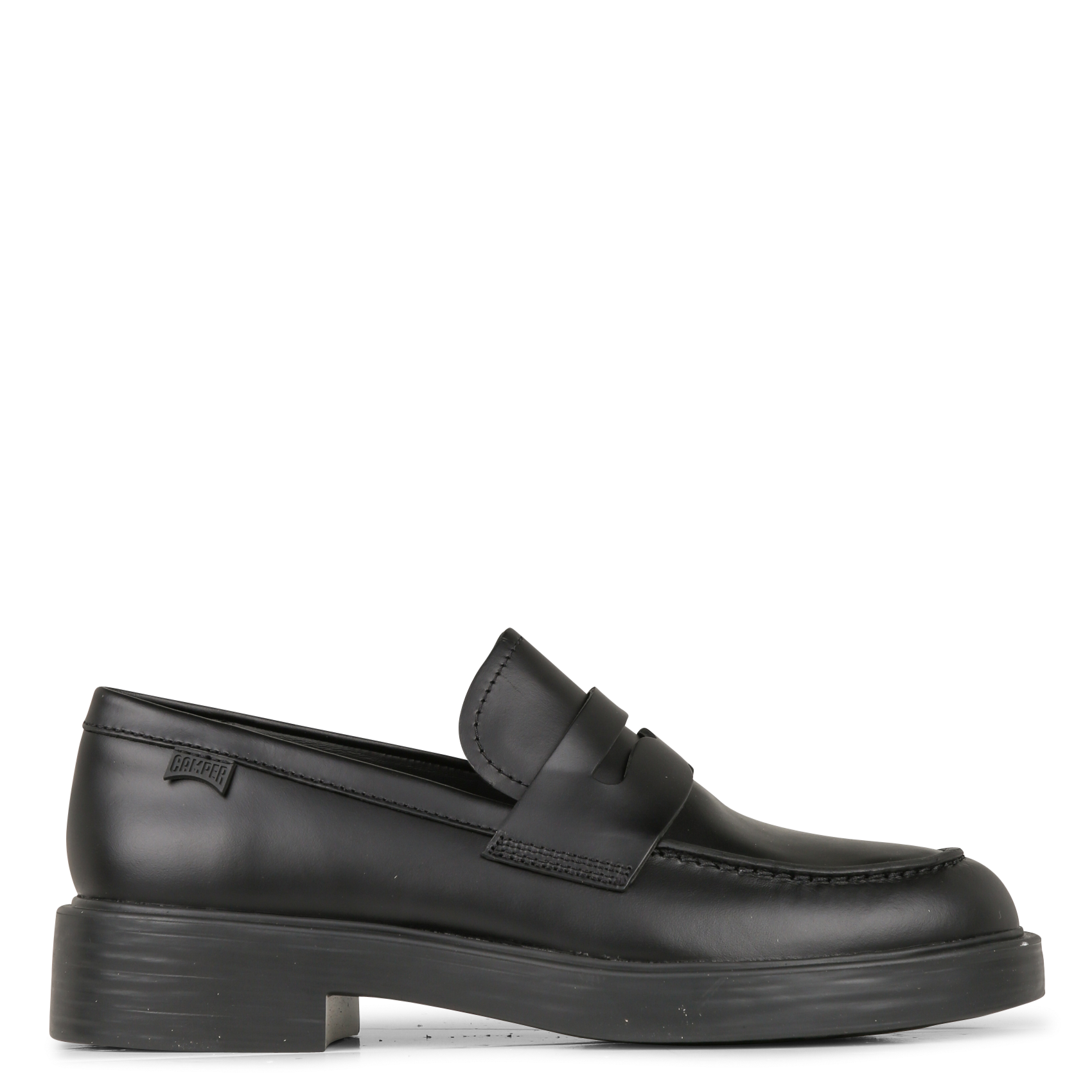 Mocassins unis en cuir CAMPER Noir