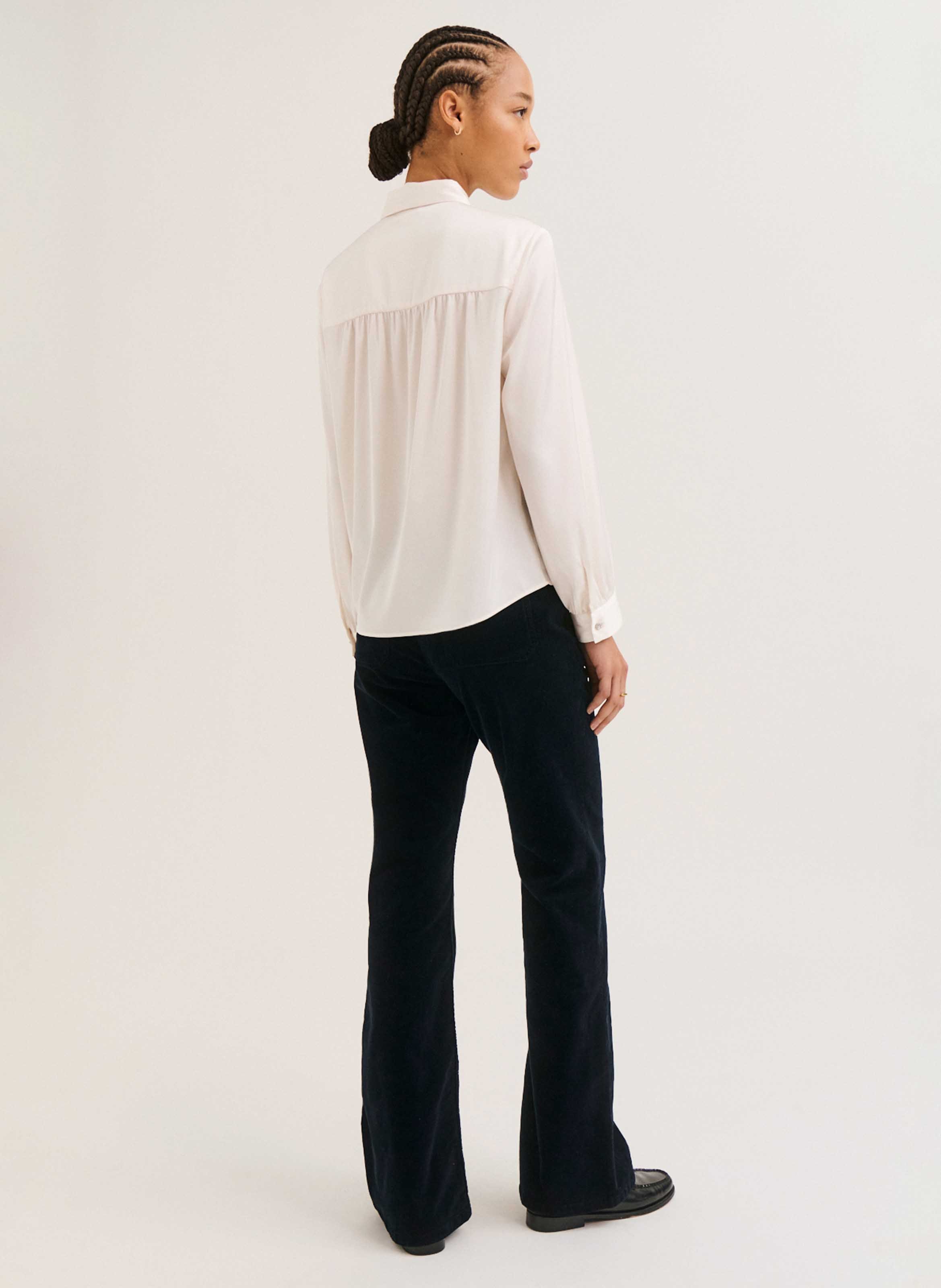 Satin shirt PABLO Beige