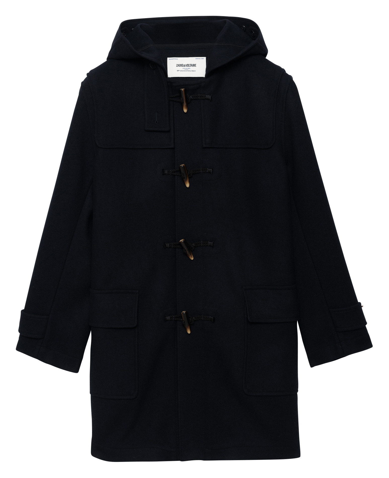 Gerade geschnittener Wollmix-Mantel ZADIG&VOLTAIRE Blau