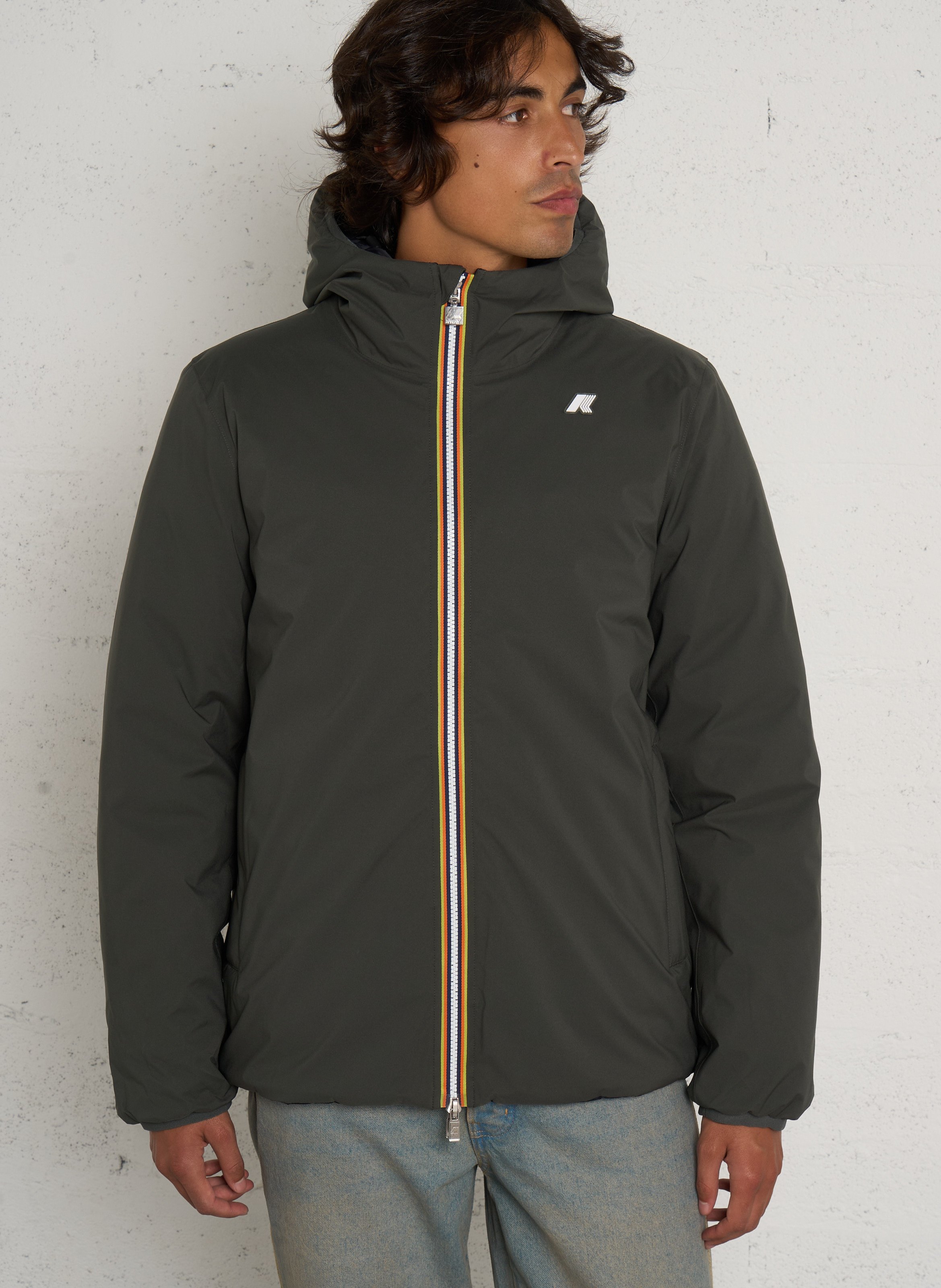 Daunenjacke mit Stehkragen K-WAY Mehrfarbig