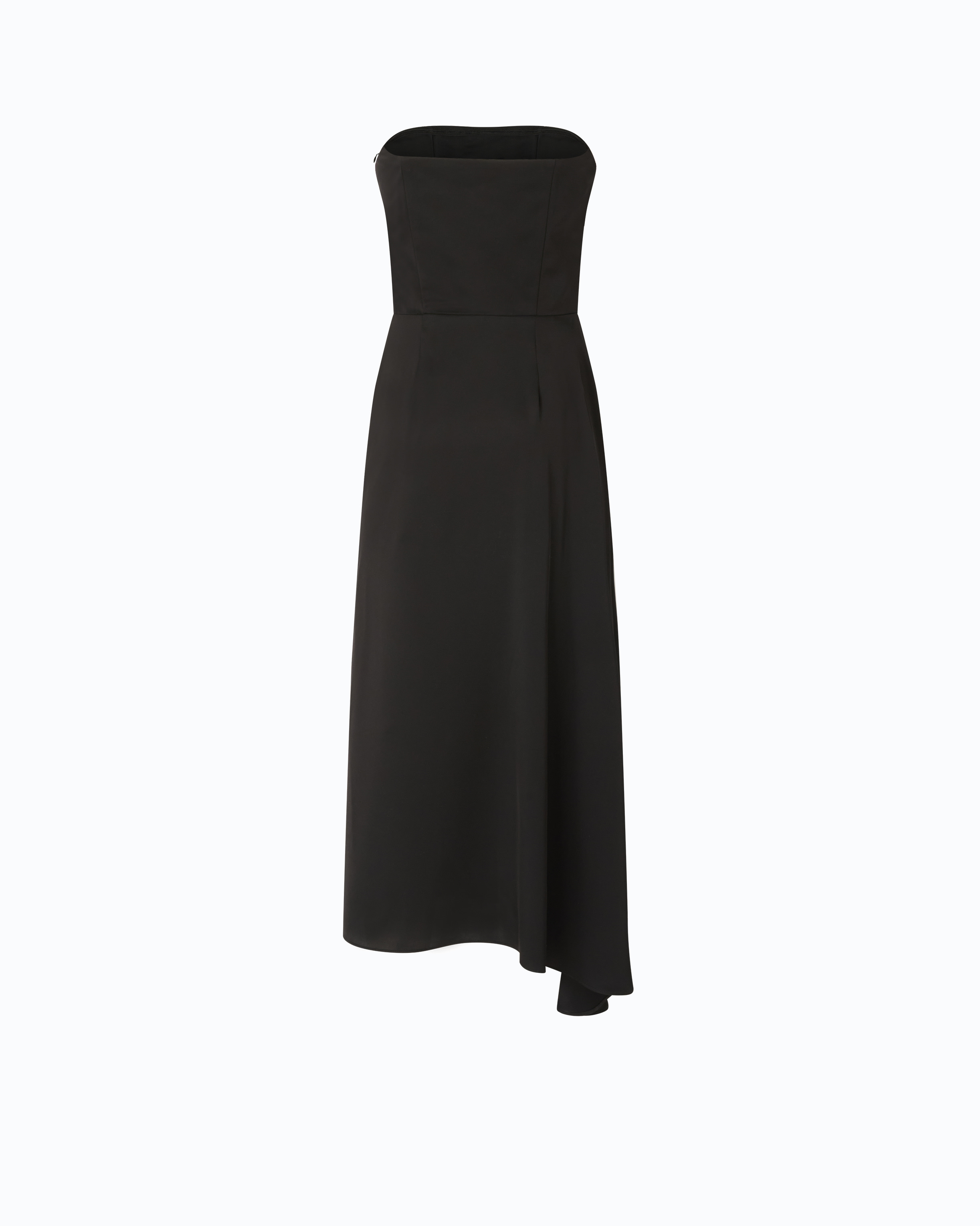Robe midi sans manches en satin PINKO Noir