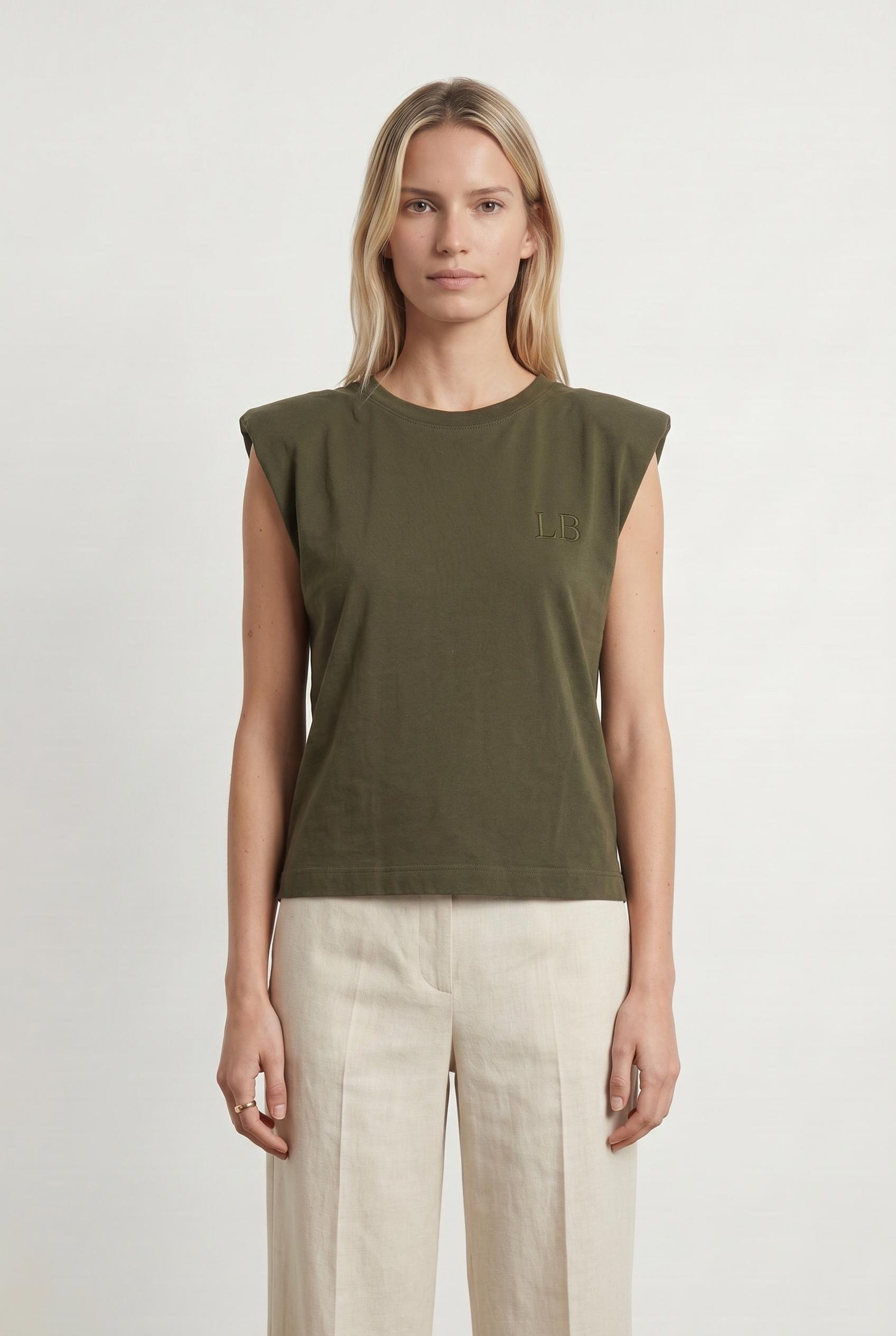 T-shirt LAURENCE BRAS - Seconde Main Green