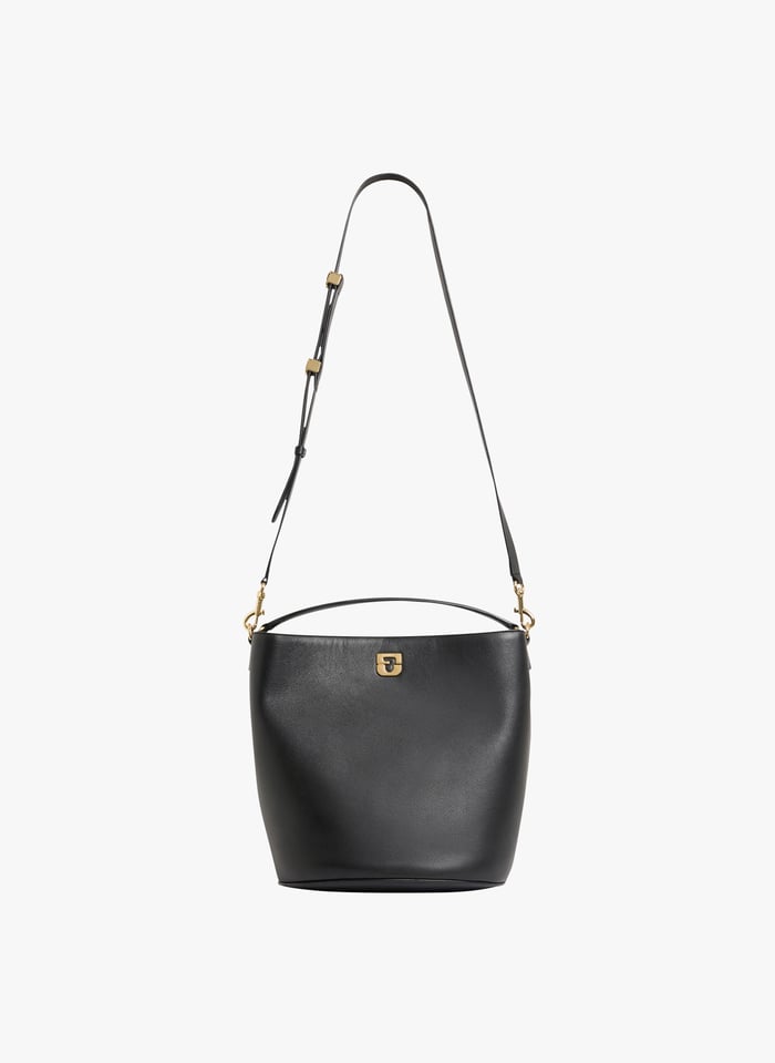 Sac Seau Bandouli re En Cuir Le Sandrine Black Gerard Darel