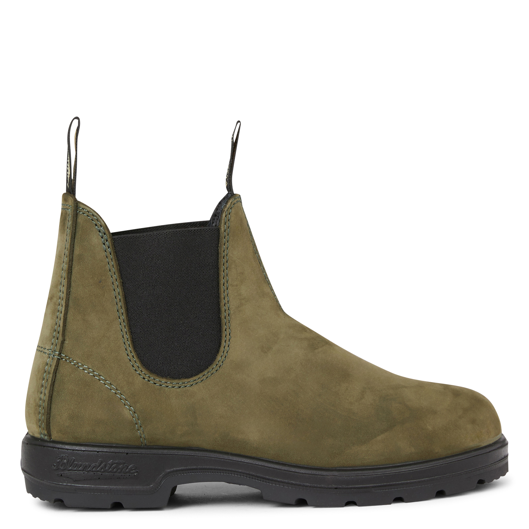 Suede Chelsea boots BLUNDSTONE Green