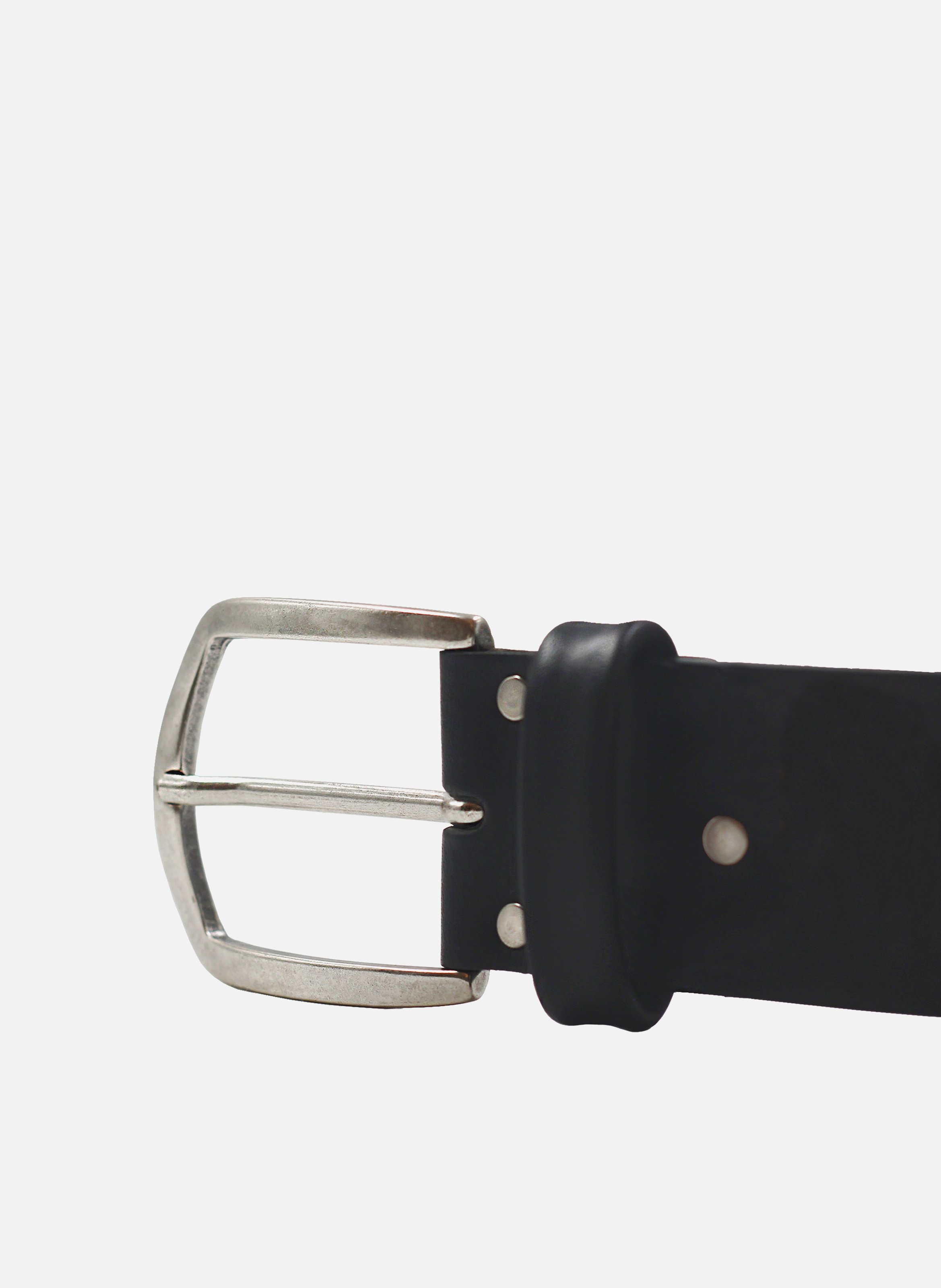 Paris smooth leather belt JULES & JENN Black