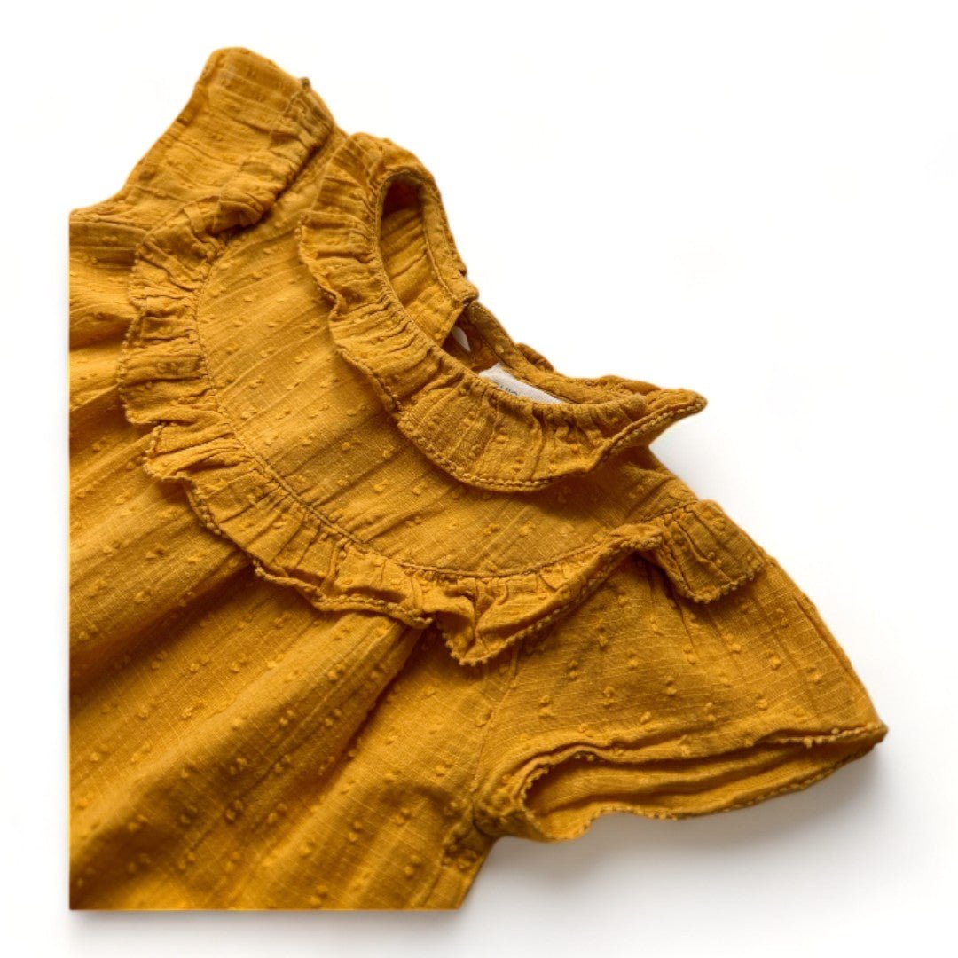 Yellow baby blouse - 12 months LOUIS LOUISE - Seconde Main Yellow