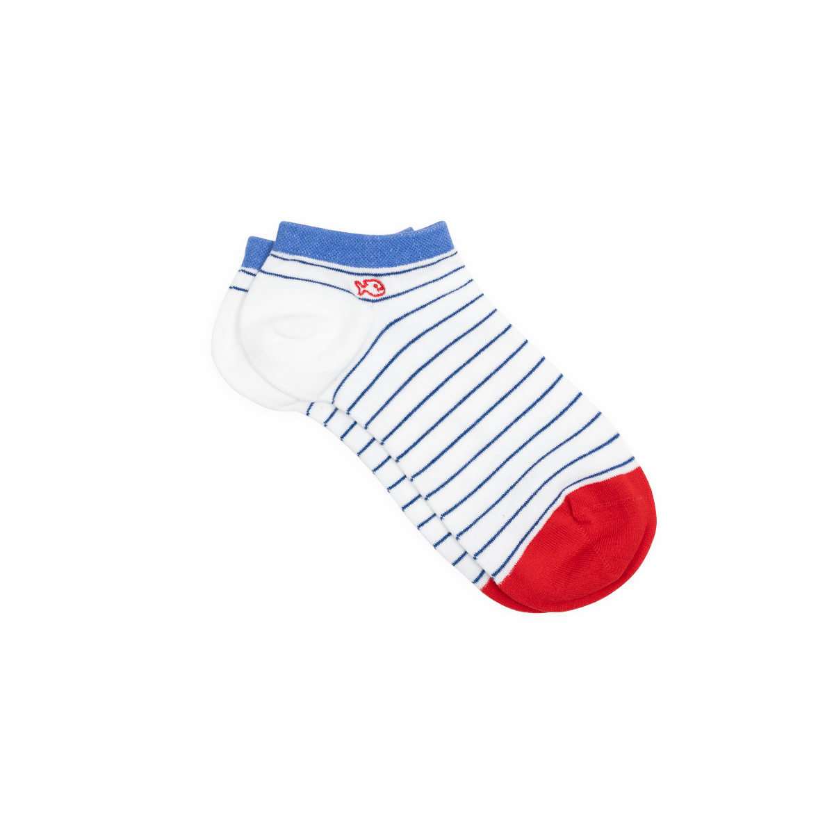 Fine striped combed cotton ankle socks BILLYBELT