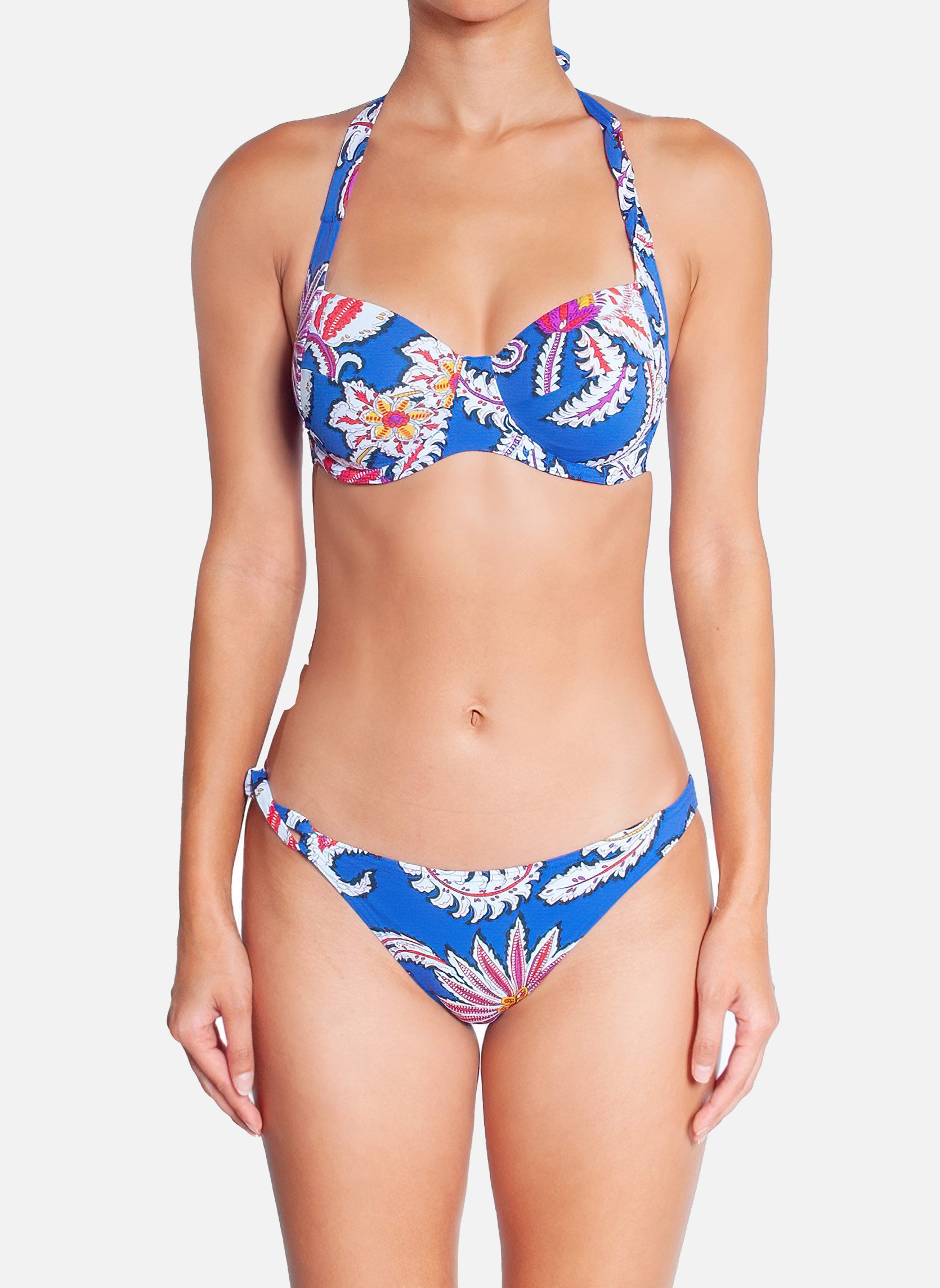 Synthetic underwired bra HUIT Blue