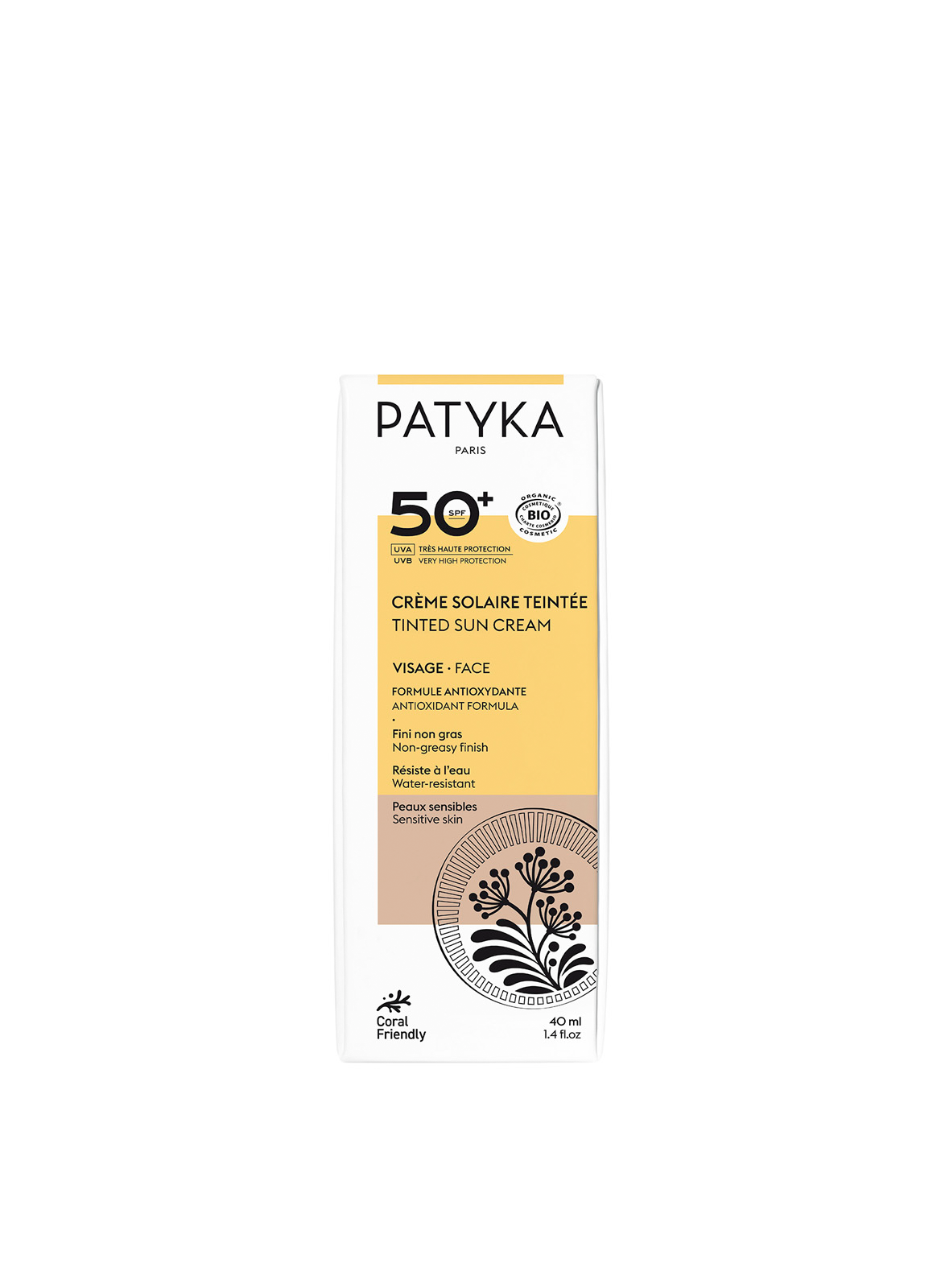 Crème Solaire Teintée SPF50 PATYKA No color