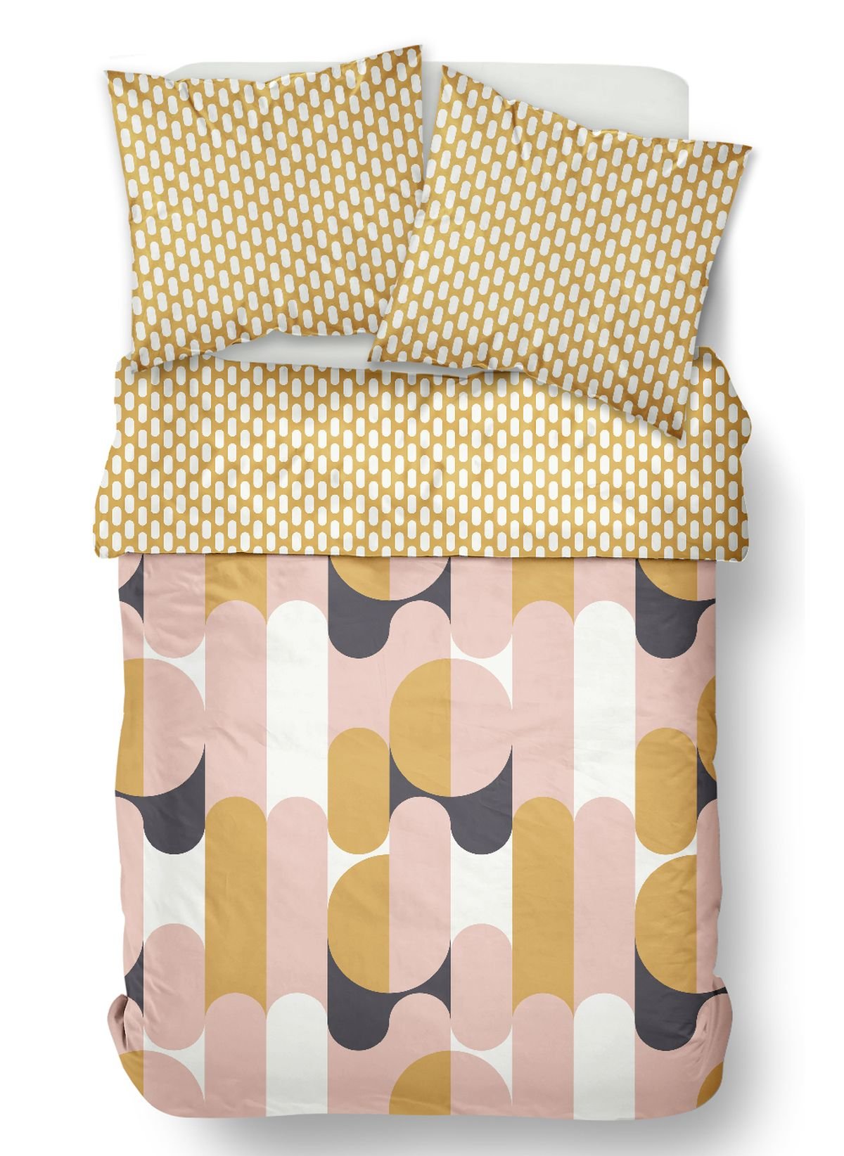 Parure de lit en coton TODAY LINGE DE MAISON Jaune