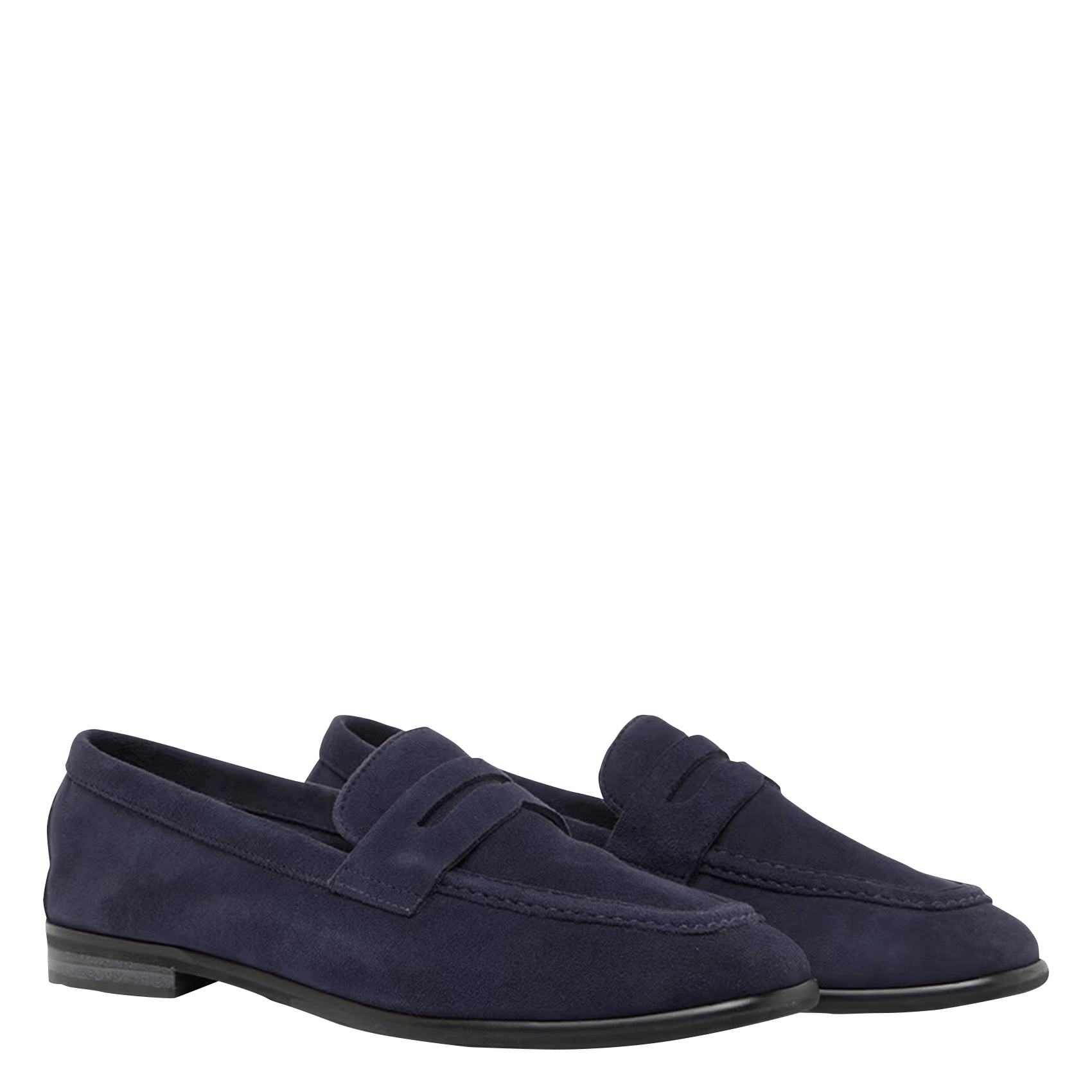 Mocassins en cuir velours JONAK Bleu