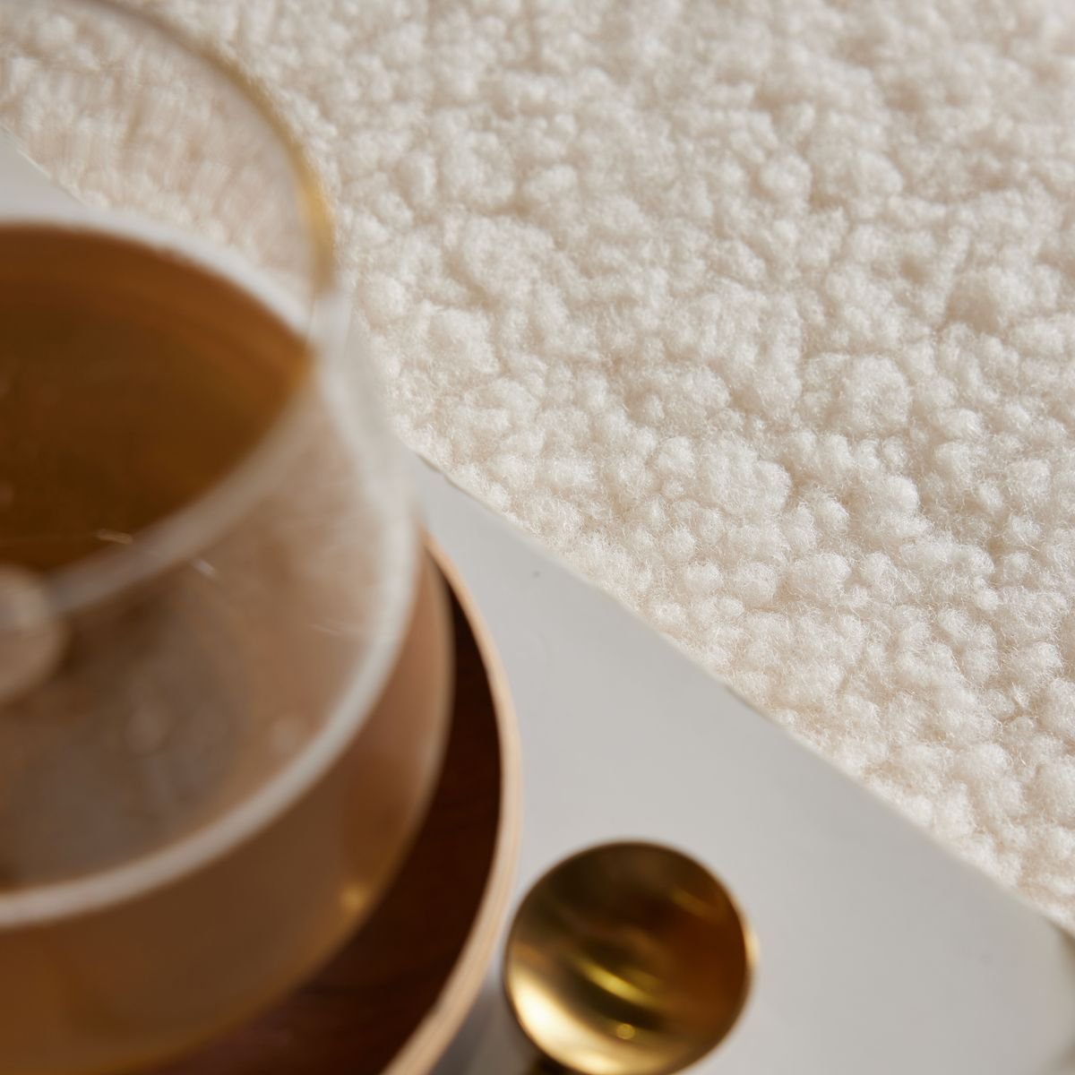 Square storage ottoman FACTORY White