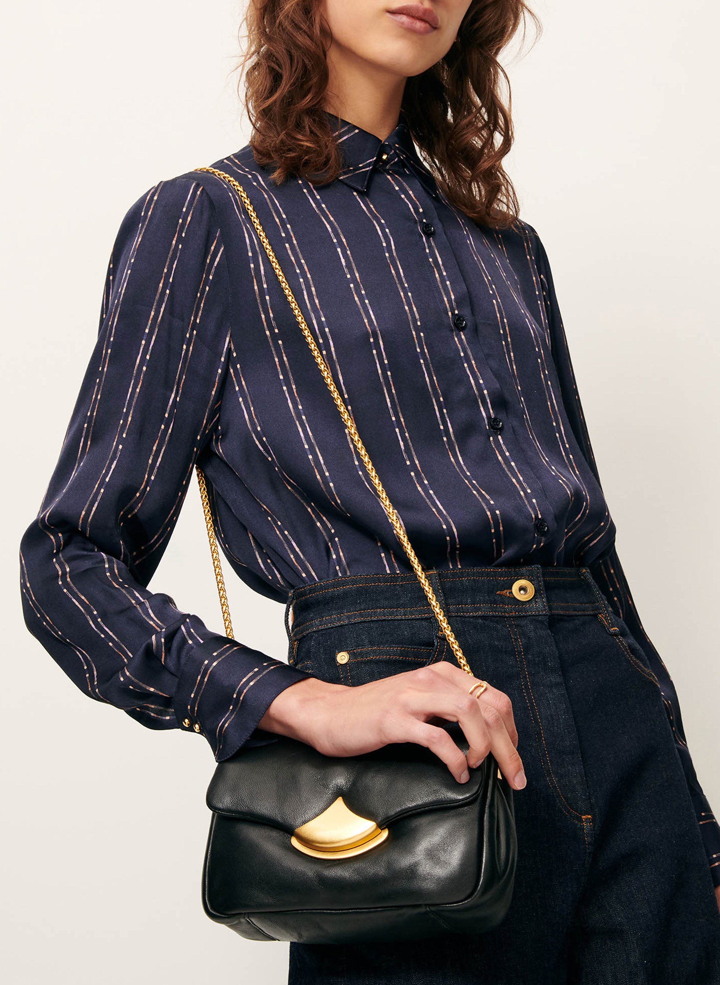 Chemise col classique imprimée SESSUN Bleu