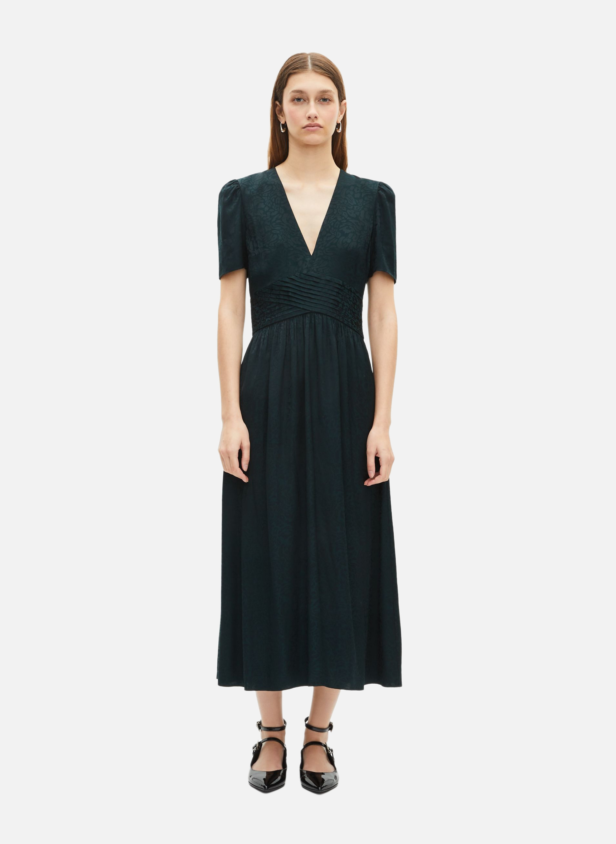 Long jacquard dress THE KOOPLES Green