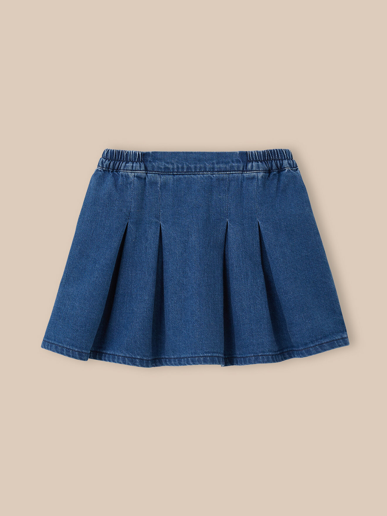 Denim skirt CYRILLUS Blue