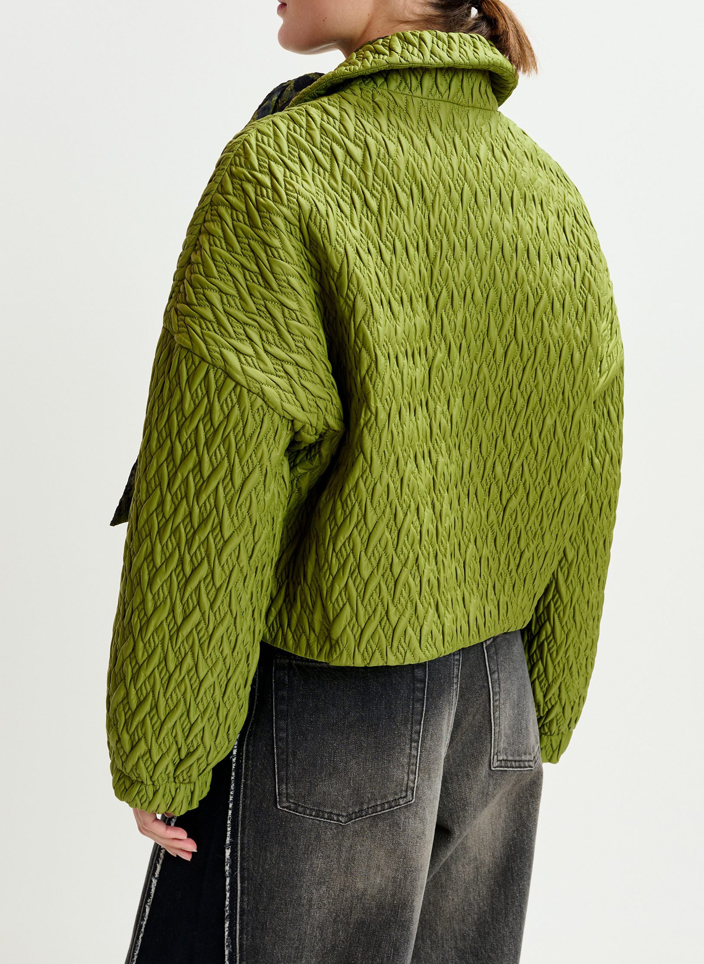 Veste col classique effet cuir ESSENTIEL ANTWERP Vert