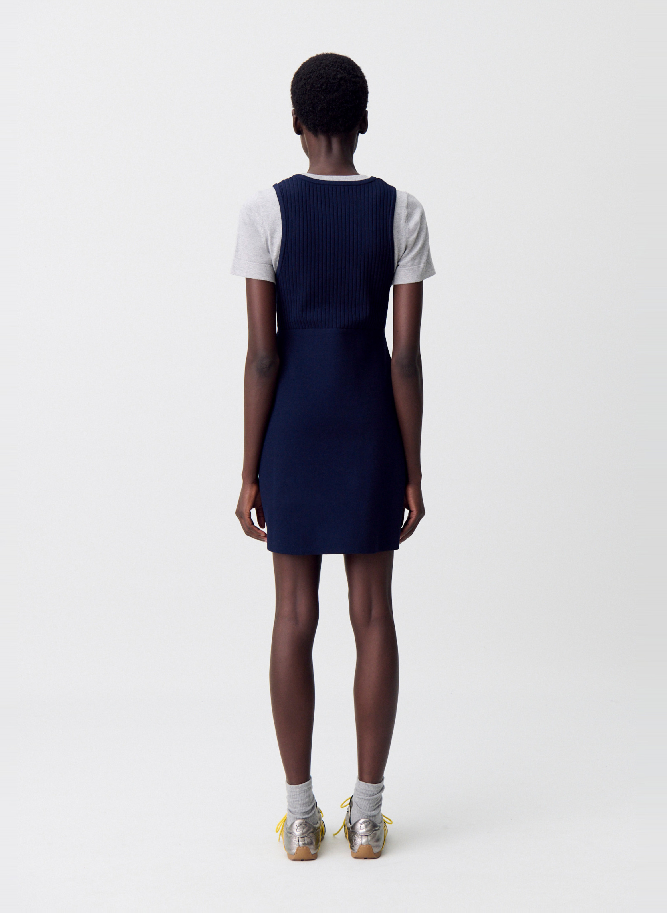 Robe courte col rond en maille CLAUDIE PIERLOT Multicolore