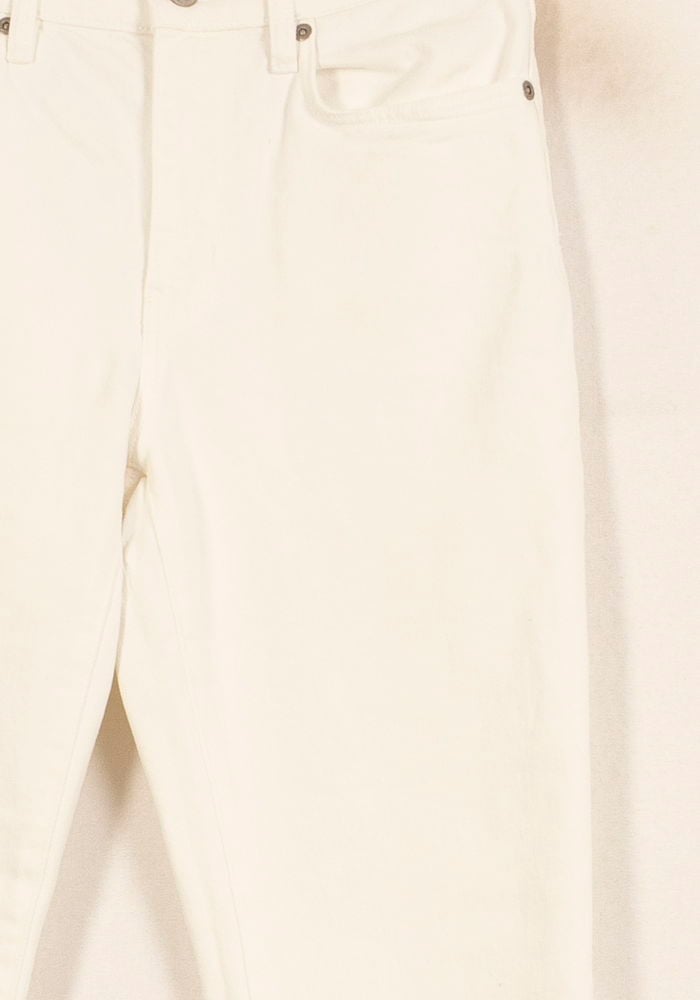 Cropped slim jeans with studs COMPTOIR DES COTONNIERS - Seconde main White