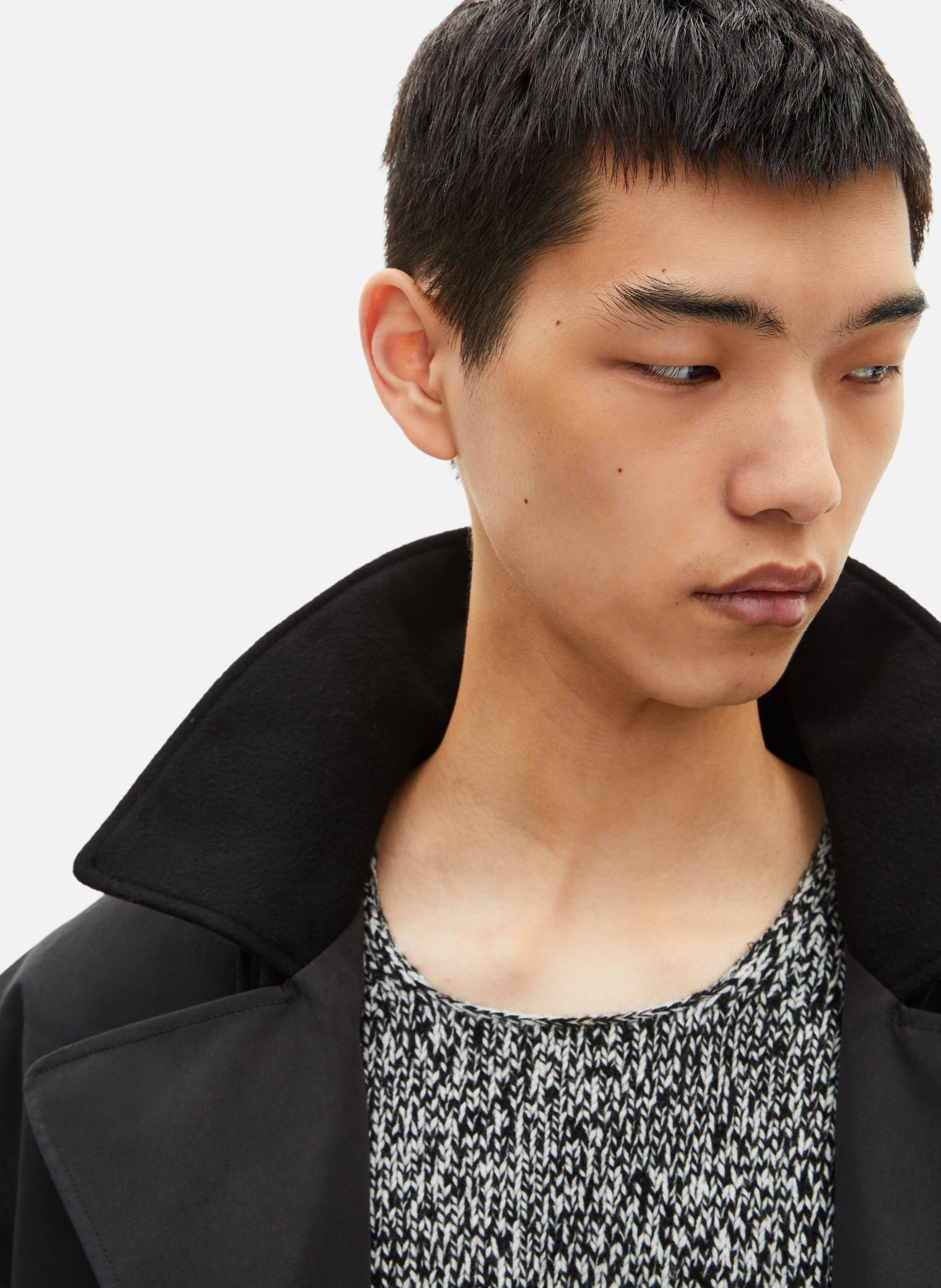 Hooded parka trench coat THE KOOPLES Black