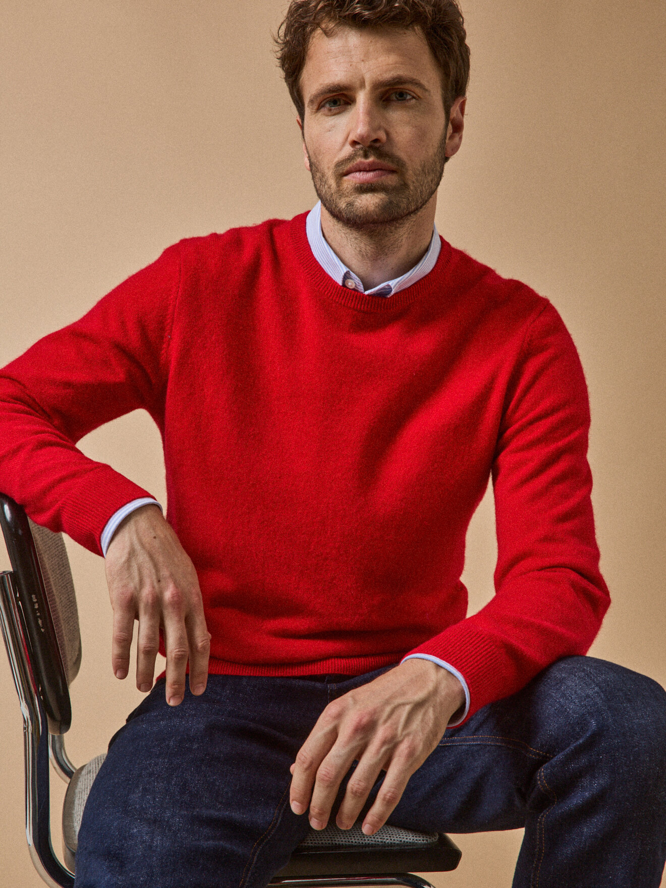 Pull col rond  - collection cachemire CYRILLUS