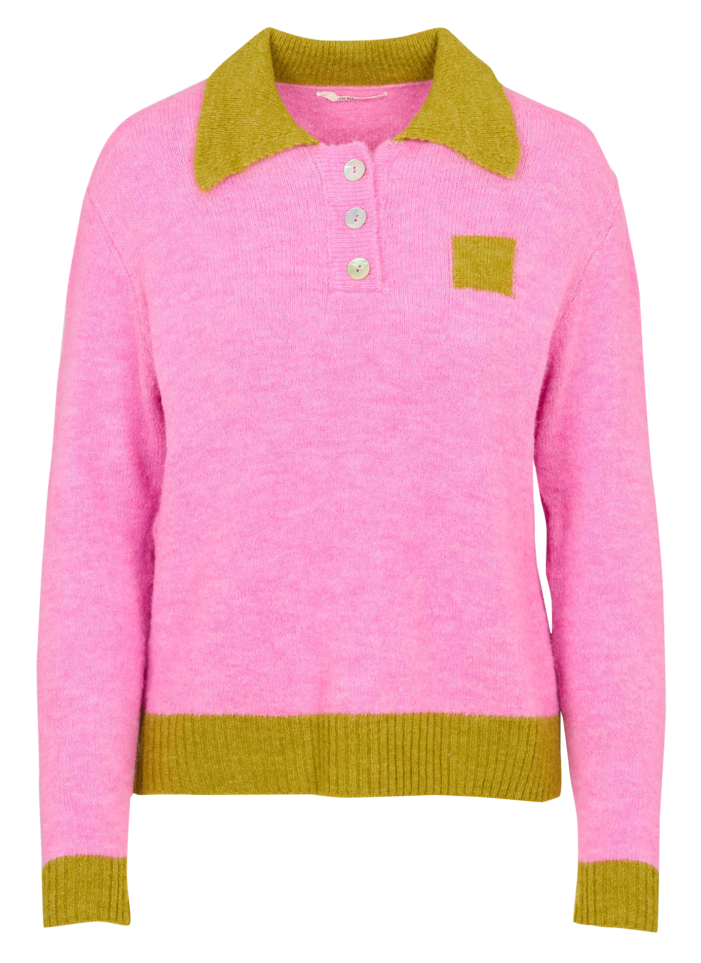 Pull droit col classique  DR BLOOM Rose