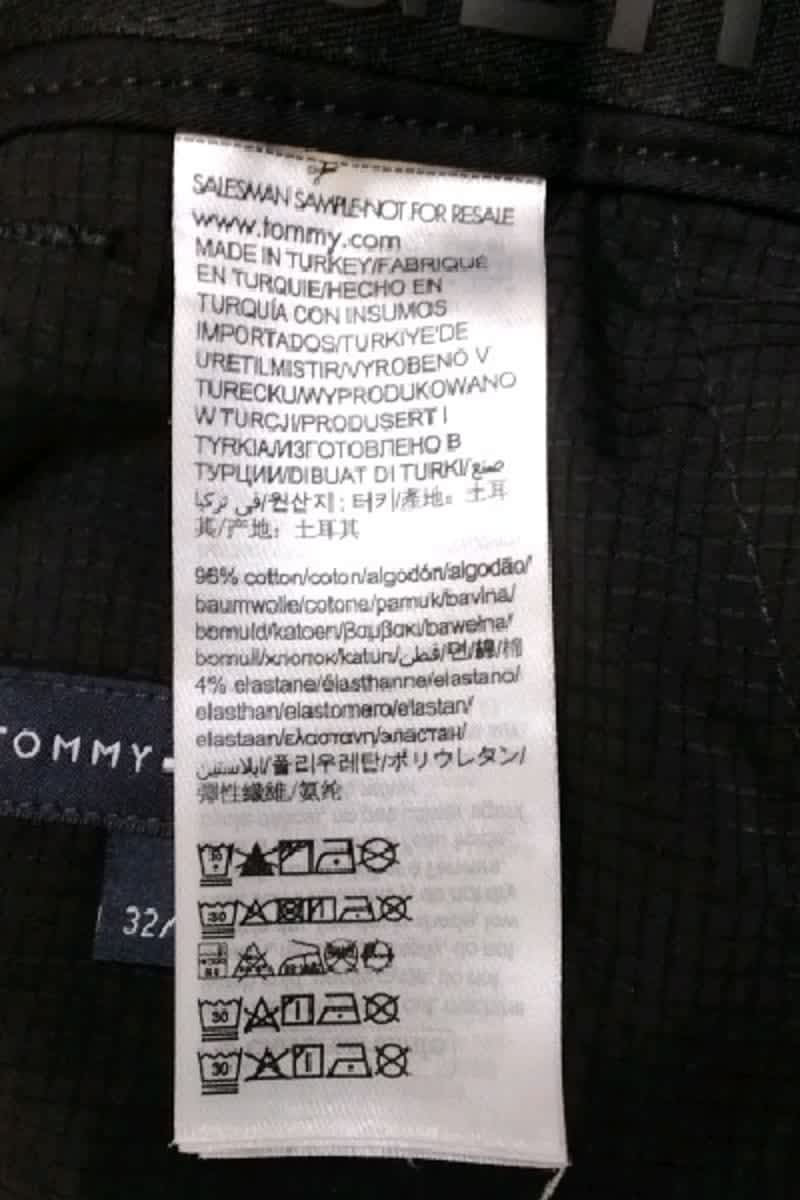 Carrot trousers TOMMY HILFIGER - SECONDE MAIN Black