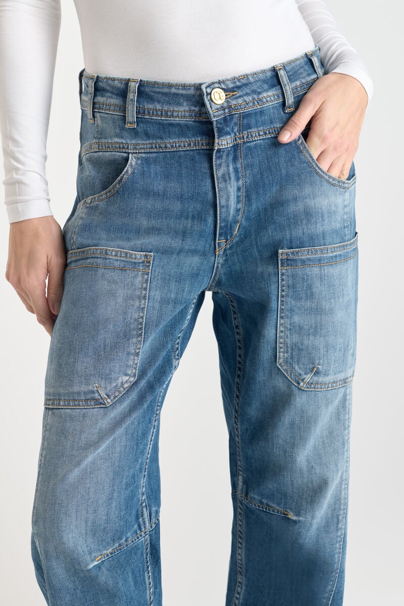 Loose jeans, wide leg, length 34 LE TEMPS DES CERISES Blue