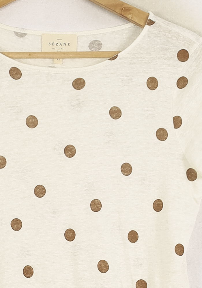 Tommy Badge T-shirt SEZANE - Seconde main Multicolored