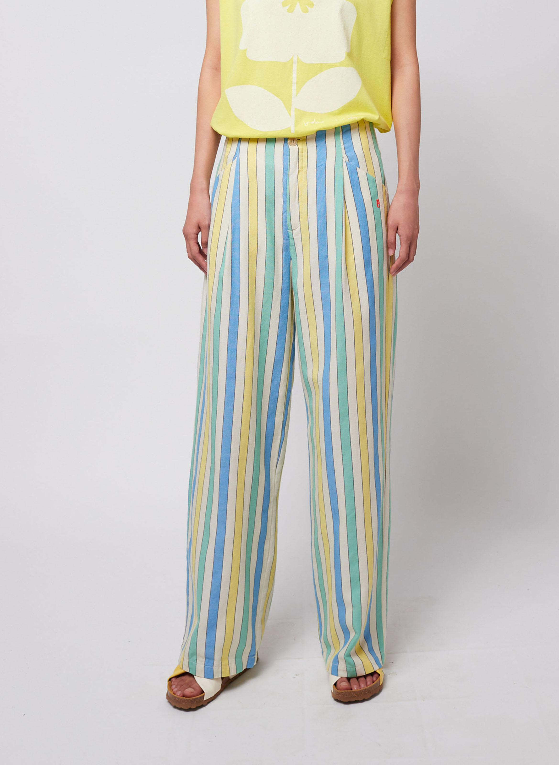 Katoenen straight fit pantalon BOBO CHOSES Veelkleurig