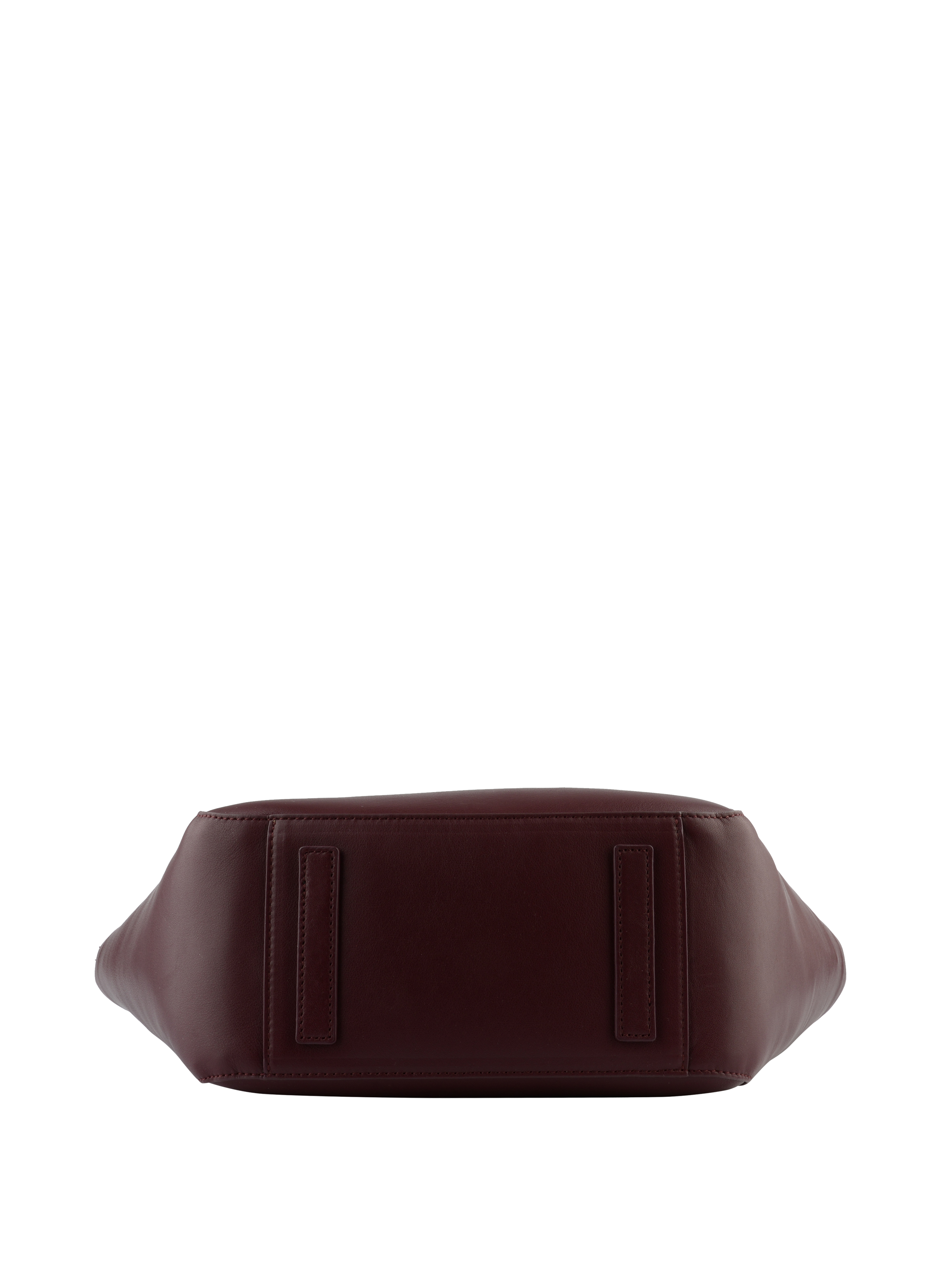 Calfskin leather shoulder bag POURCHET Red