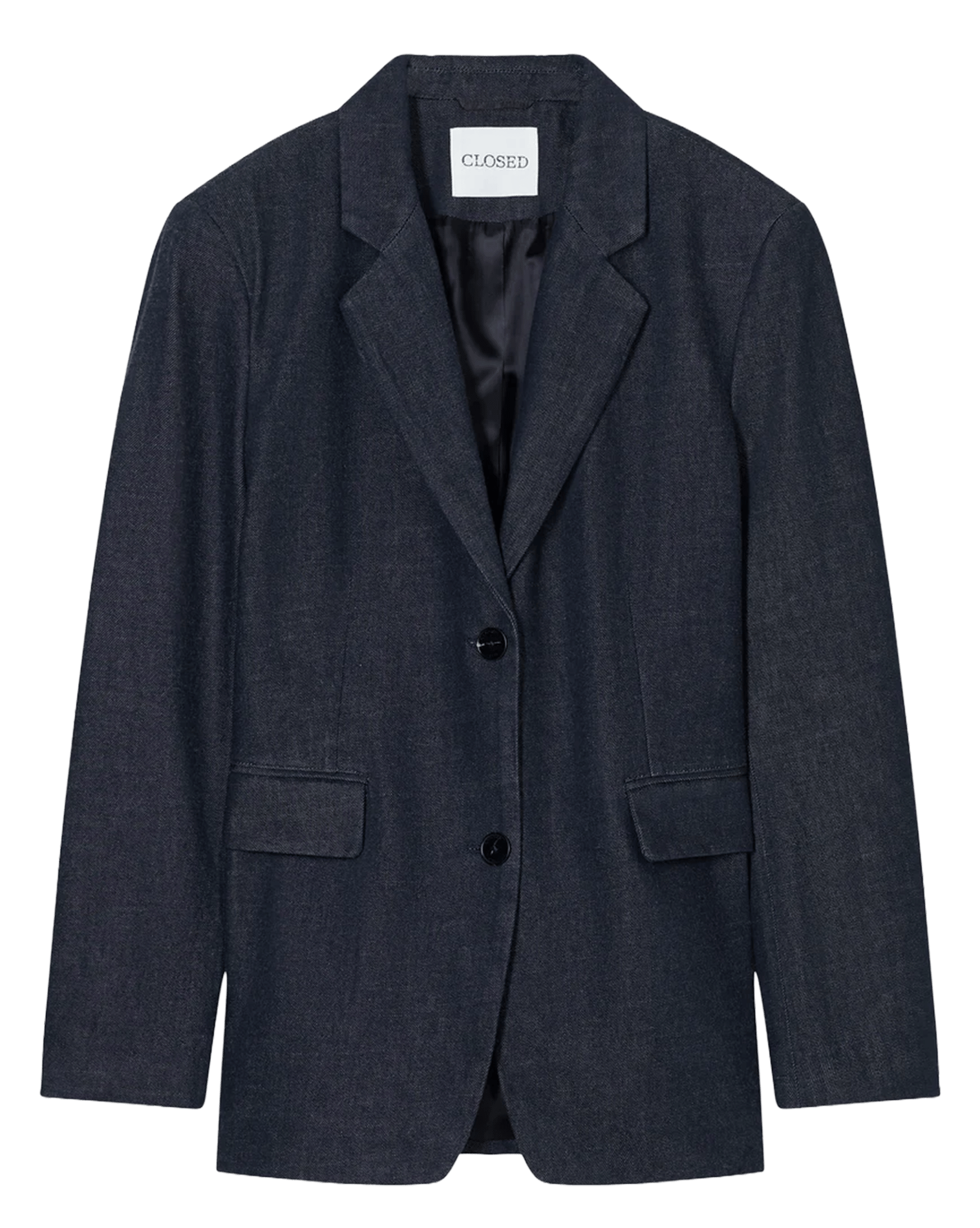 Blazer col tailleur en coton  CLOSED Bleu