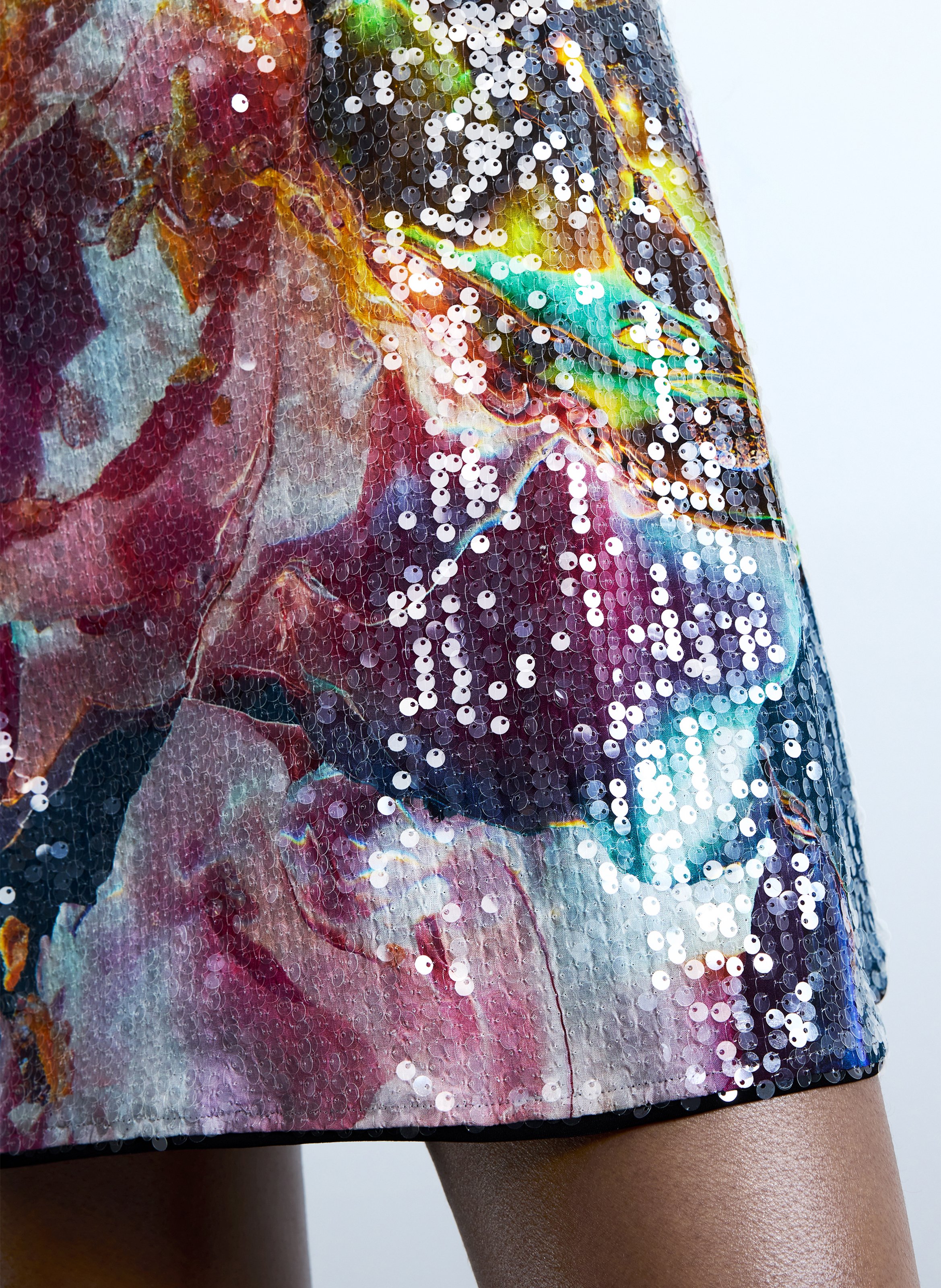 Robe courte à sequins  DESIGUAL Rouge